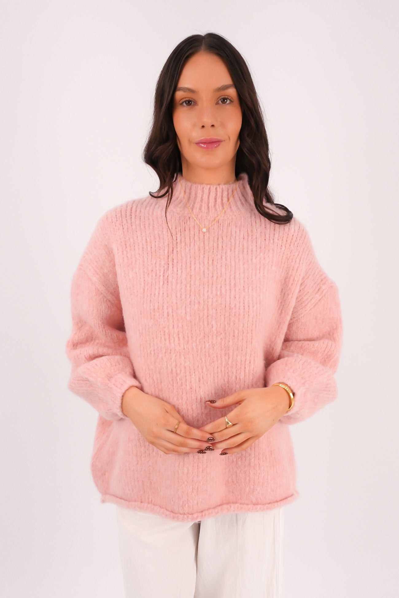 Alfie Knit Jumper Pink