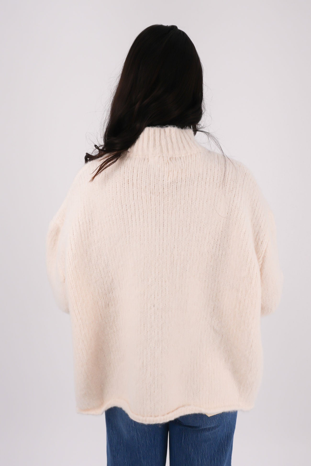 Alfie Knit Jumper Vanilla