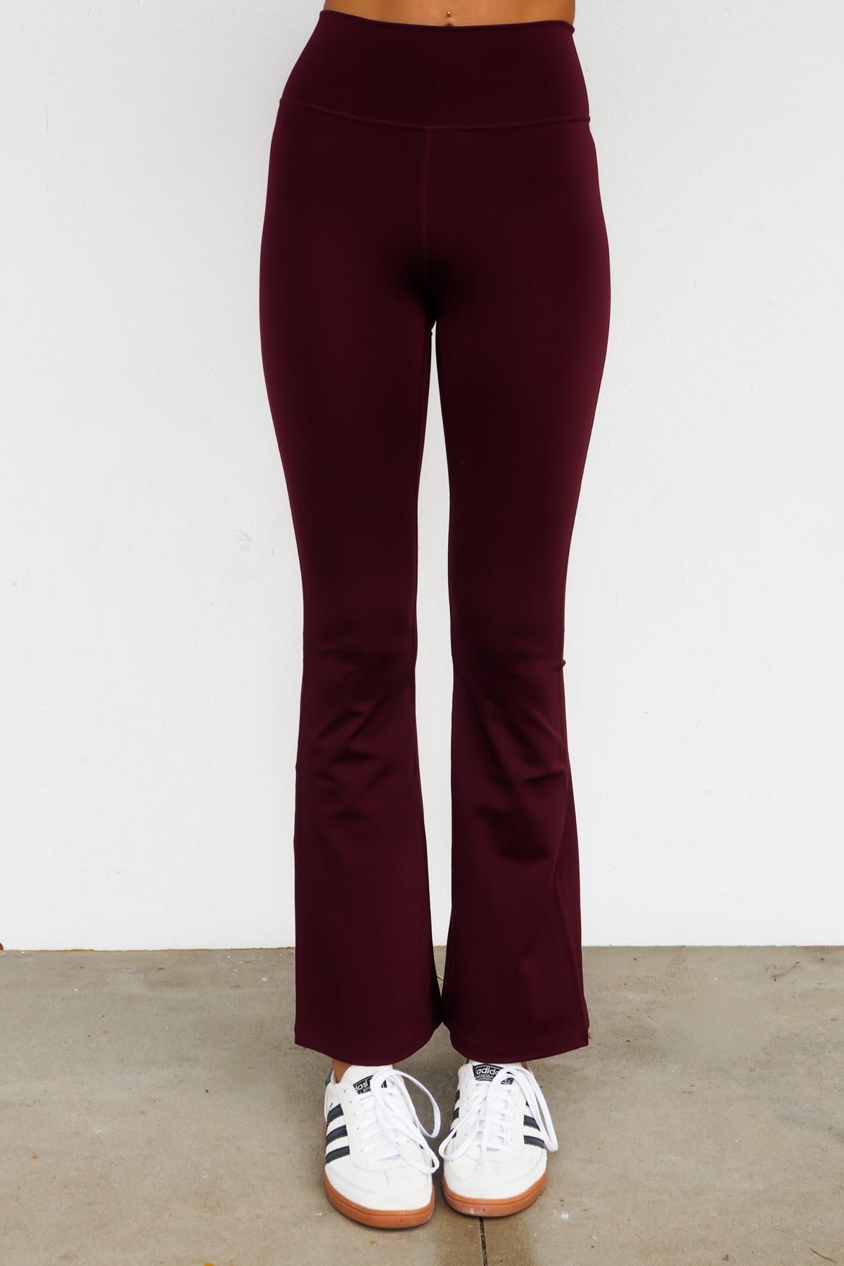 All Me Essentials Flare Leggings Maroon