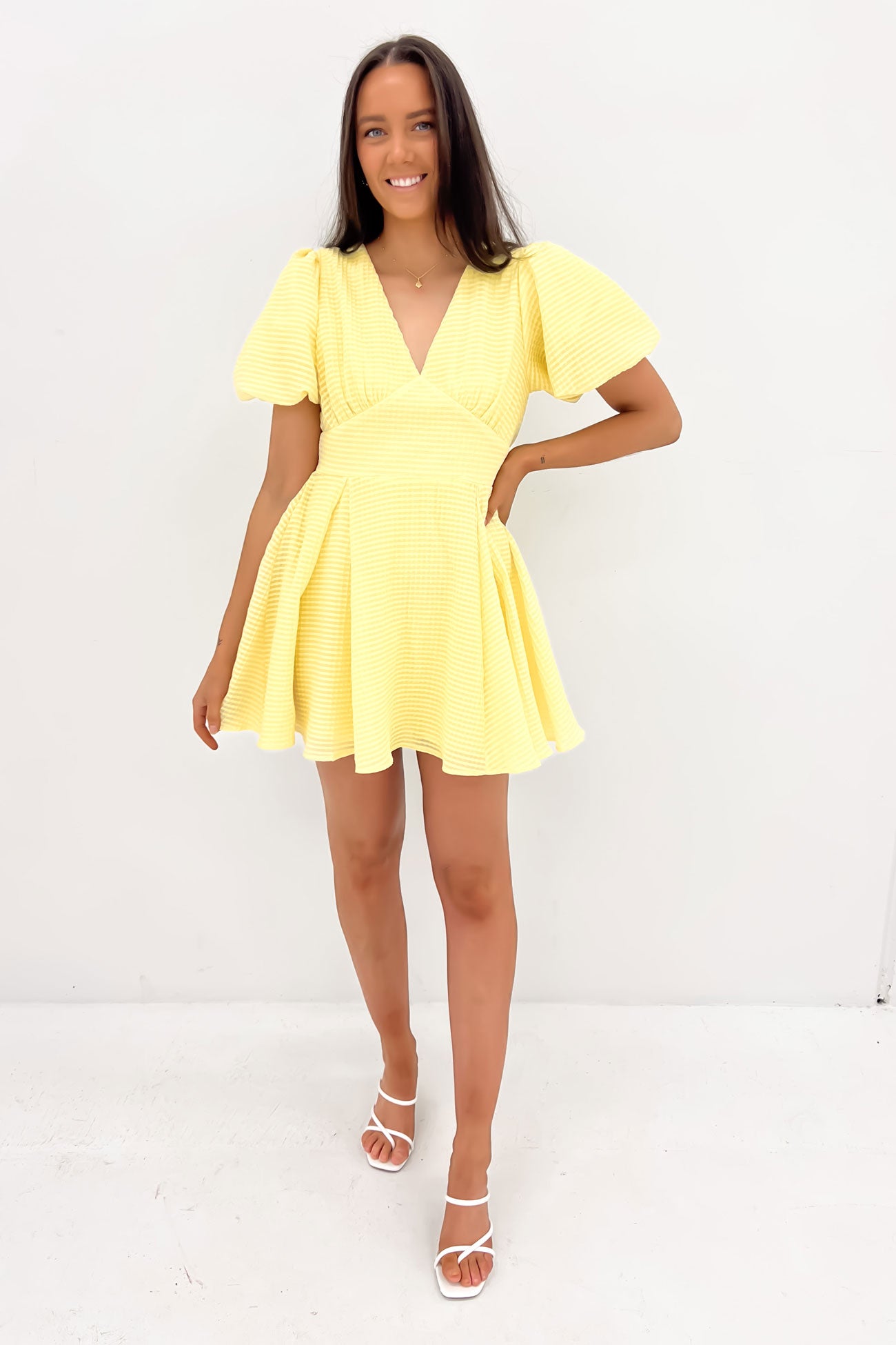 Amanda Mini Dress Yellow