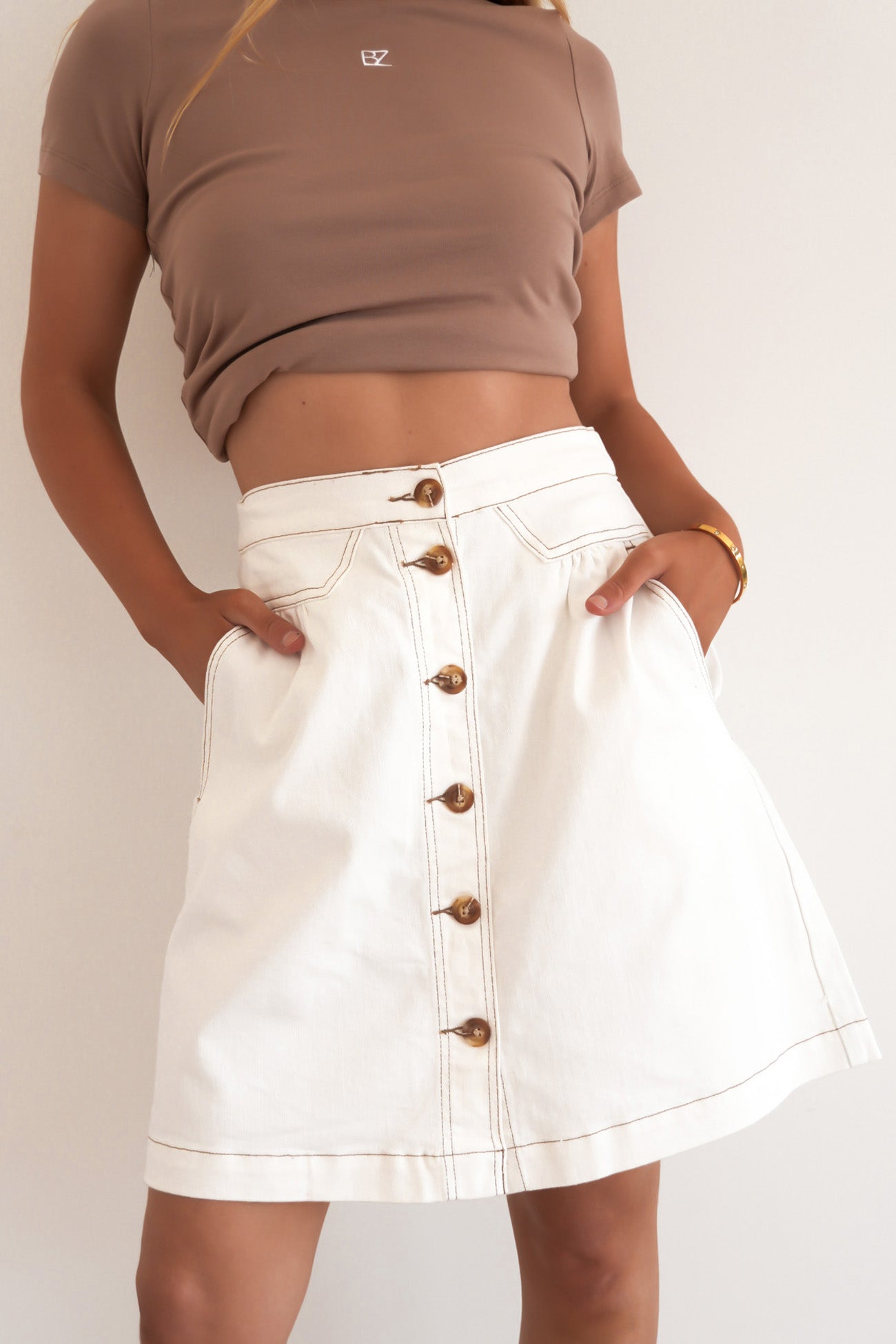 Amanda Skirt White