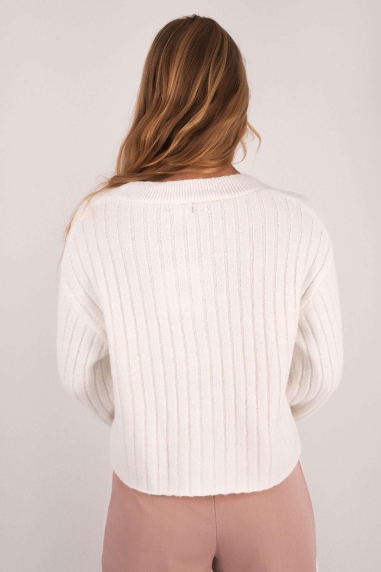 Amber Cardigan White
