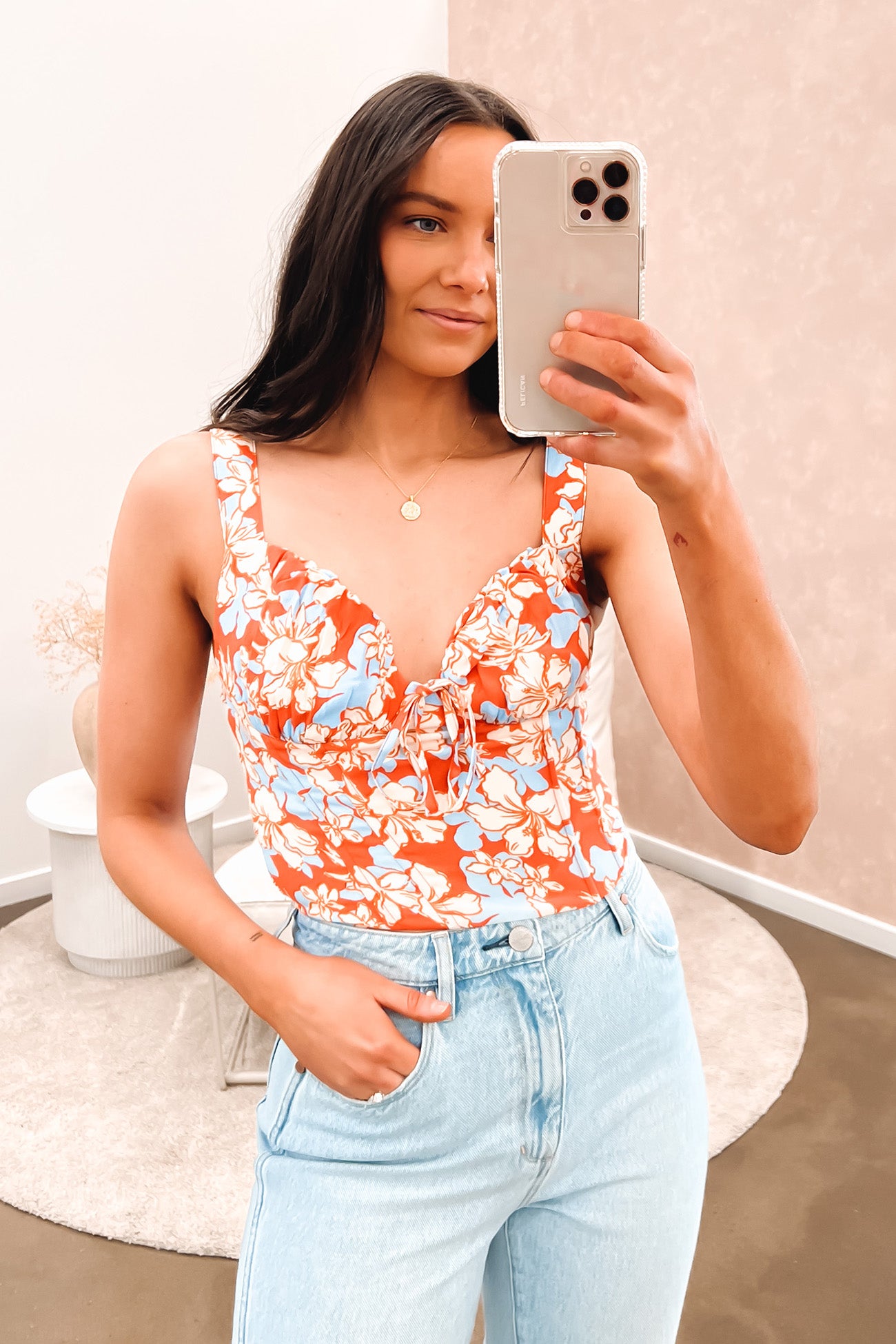 Amika Corset Top Print