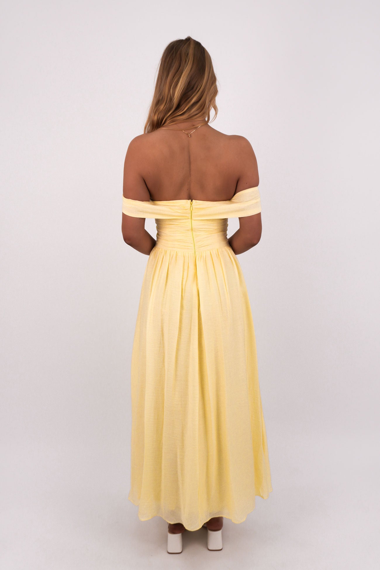 Anslee Midi Dress Yellow