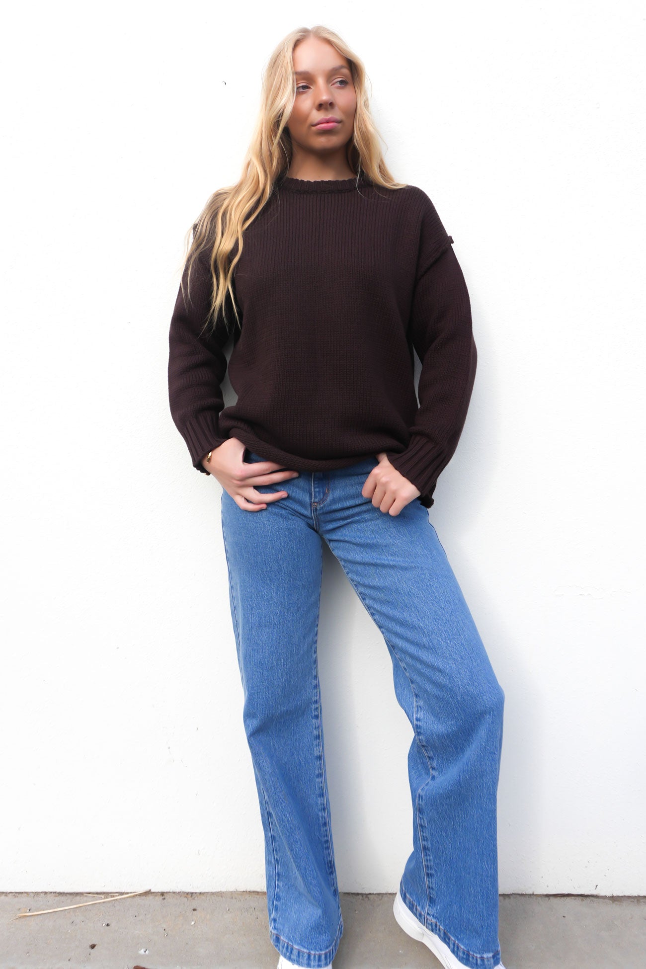 Antonia Knit Chocolate