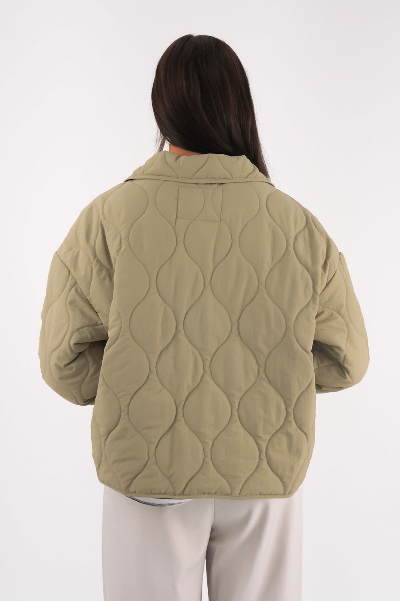 Archer Stitched Jacket Khaki