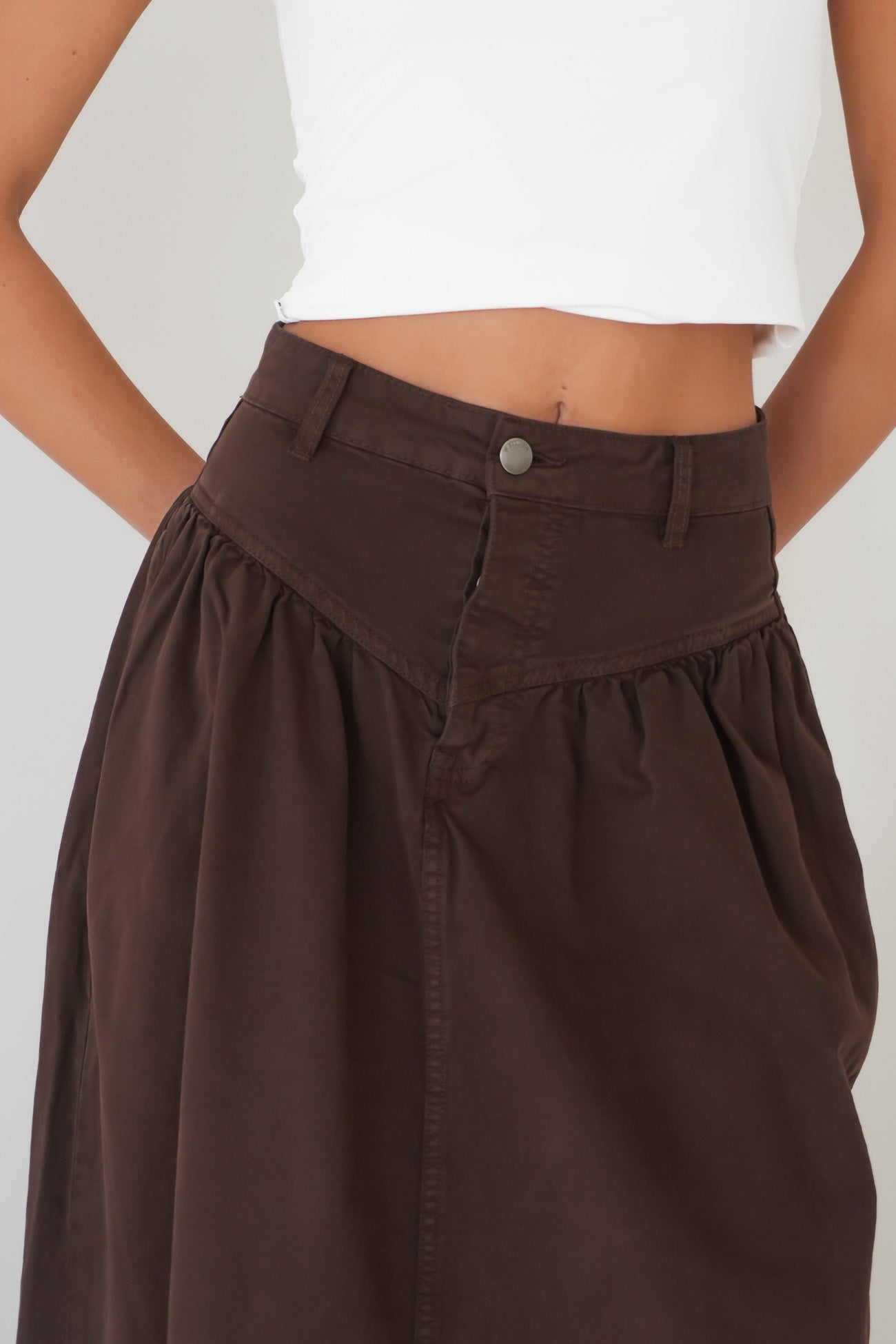 Arlo Maxi Skirt Brown