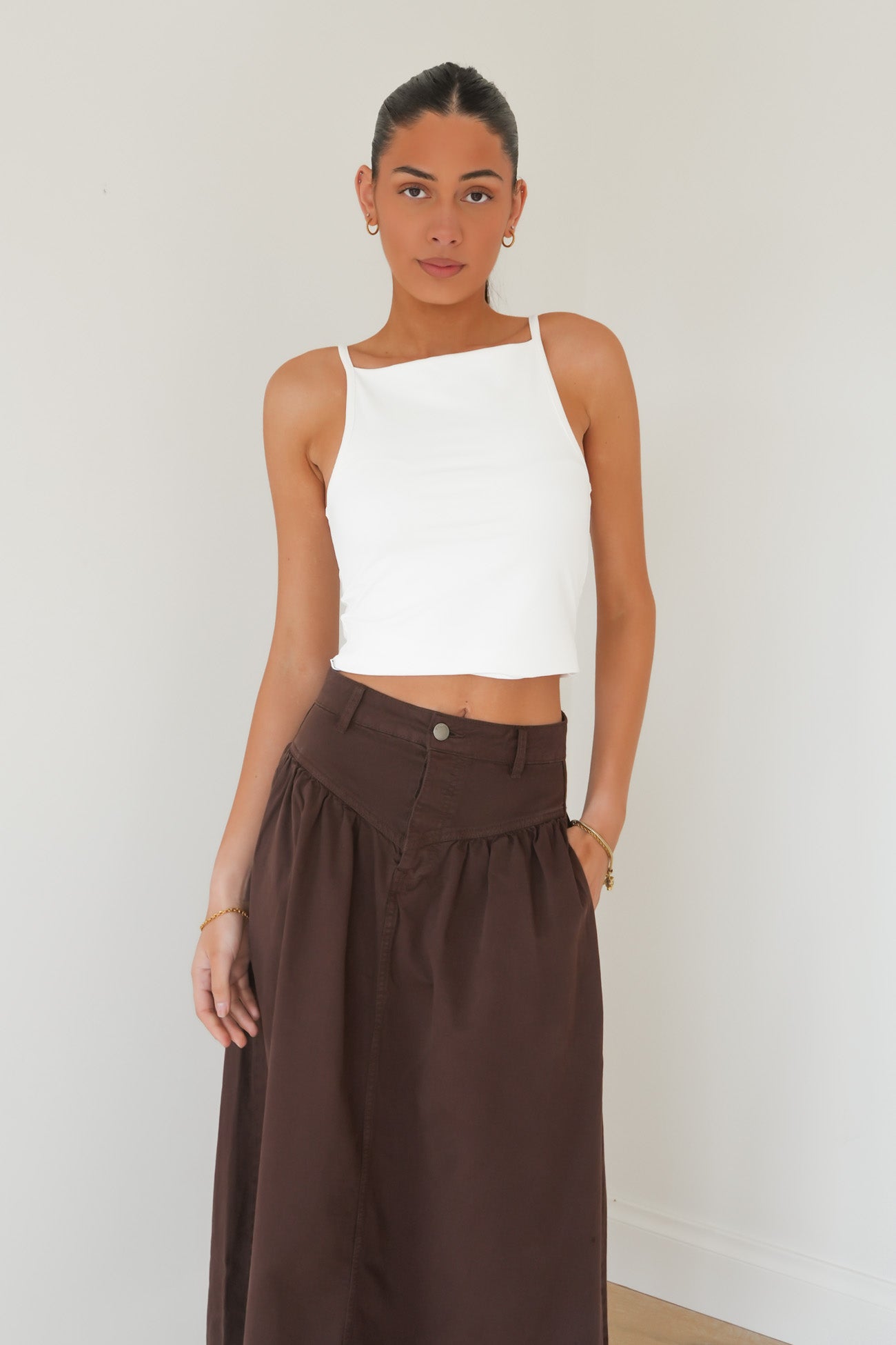 Arlo Maxi Skirt Brown