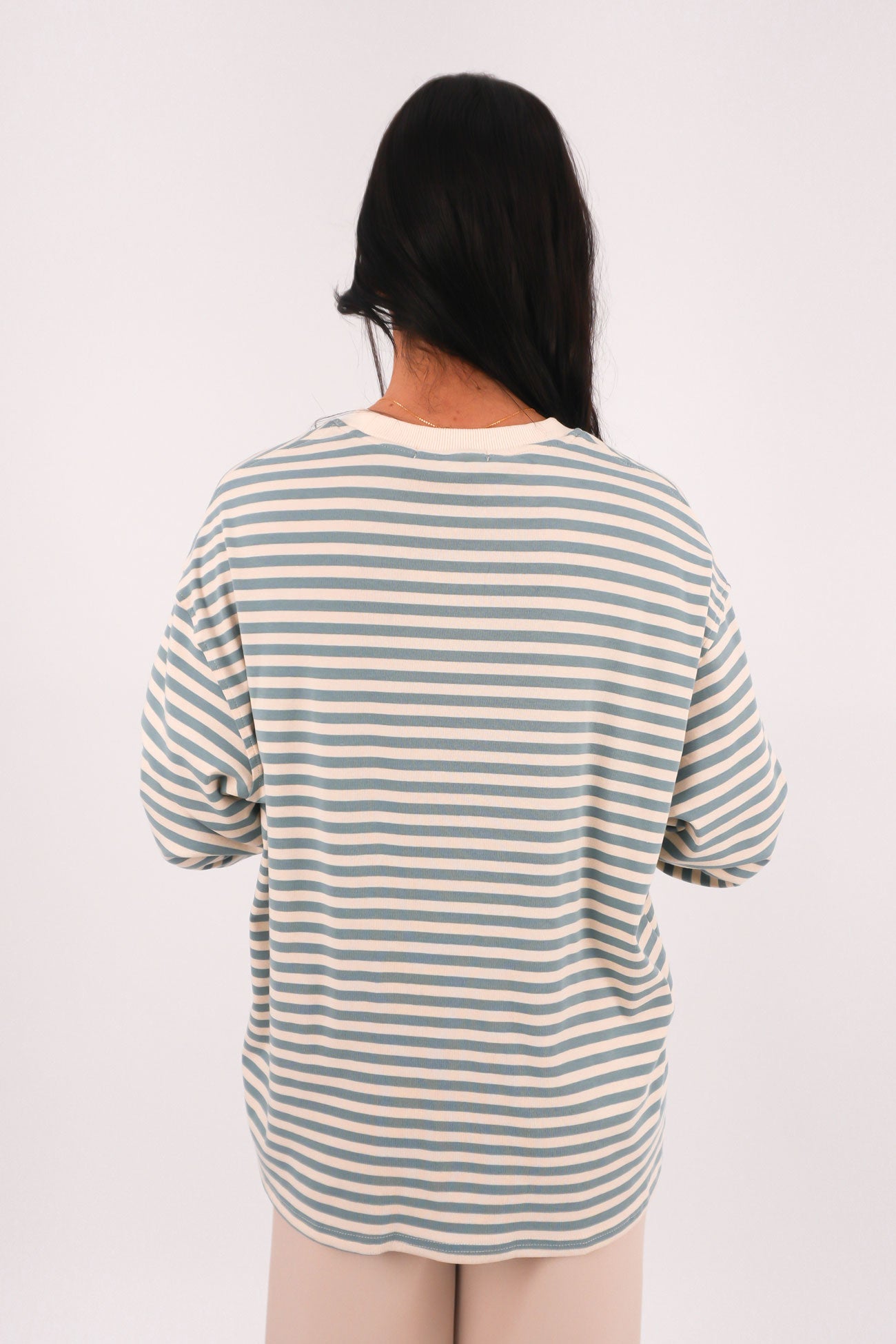 Arlow Long Sleeve Tee Blue Stripe