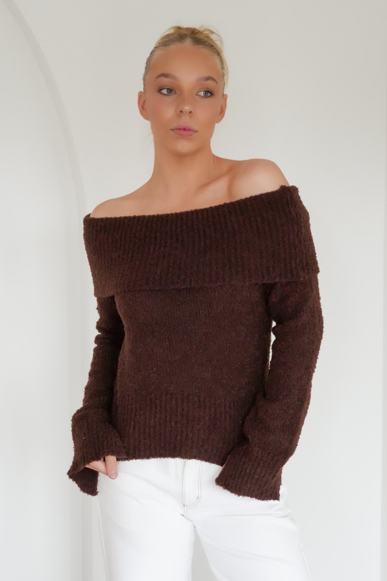 Ashlan Knit Jumper Chocolate