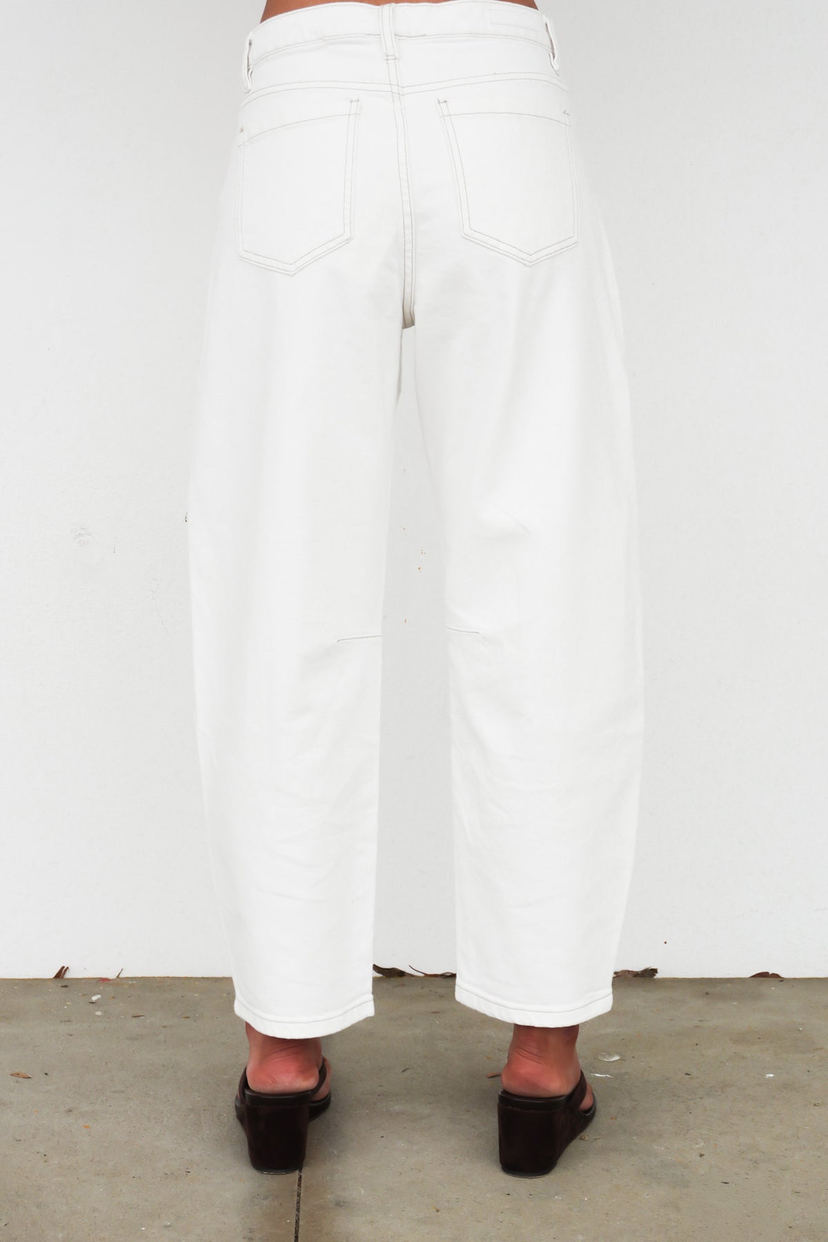 Atticus Barrel Jean Vintage White