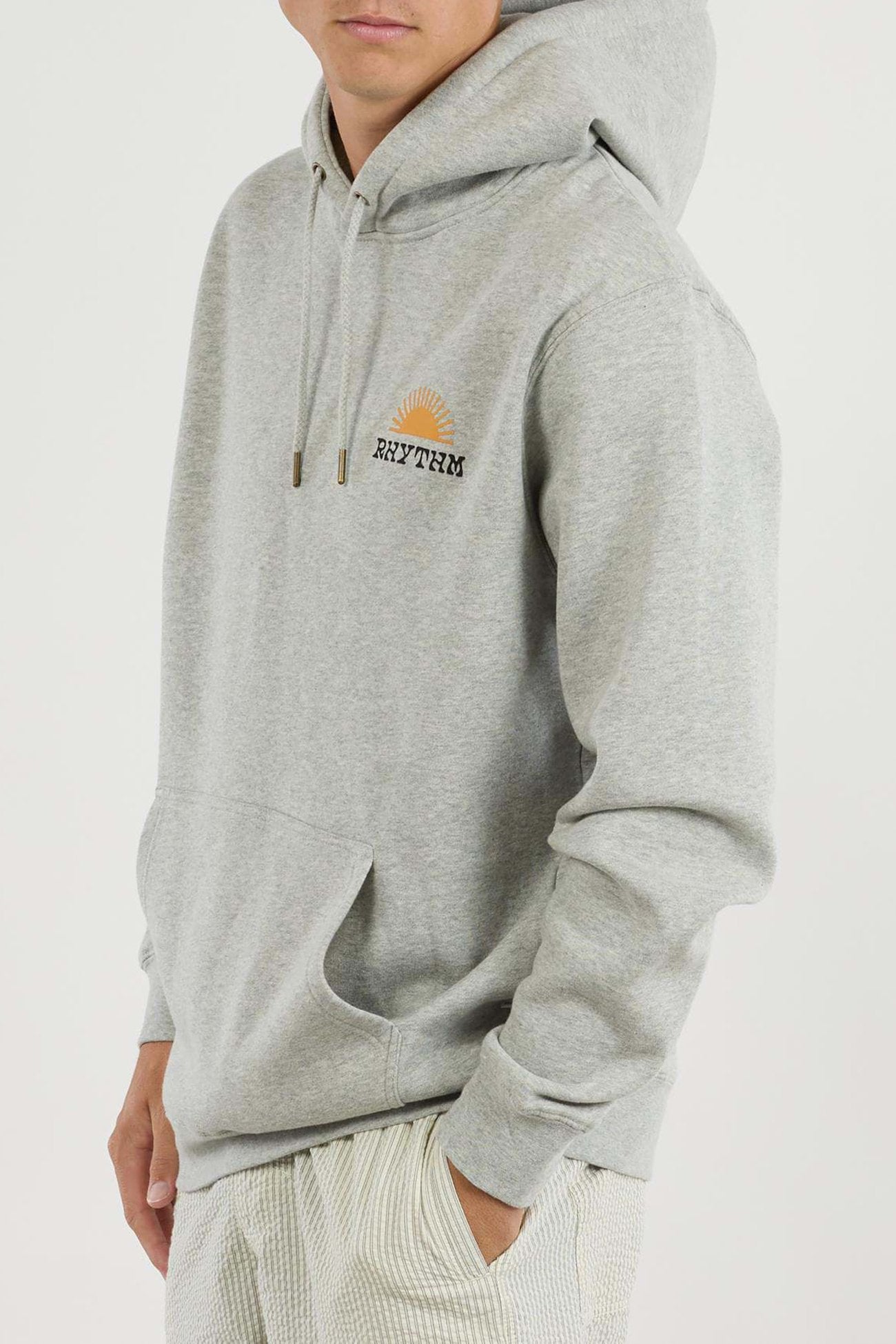 Awake Fleece Hood Grey Heather