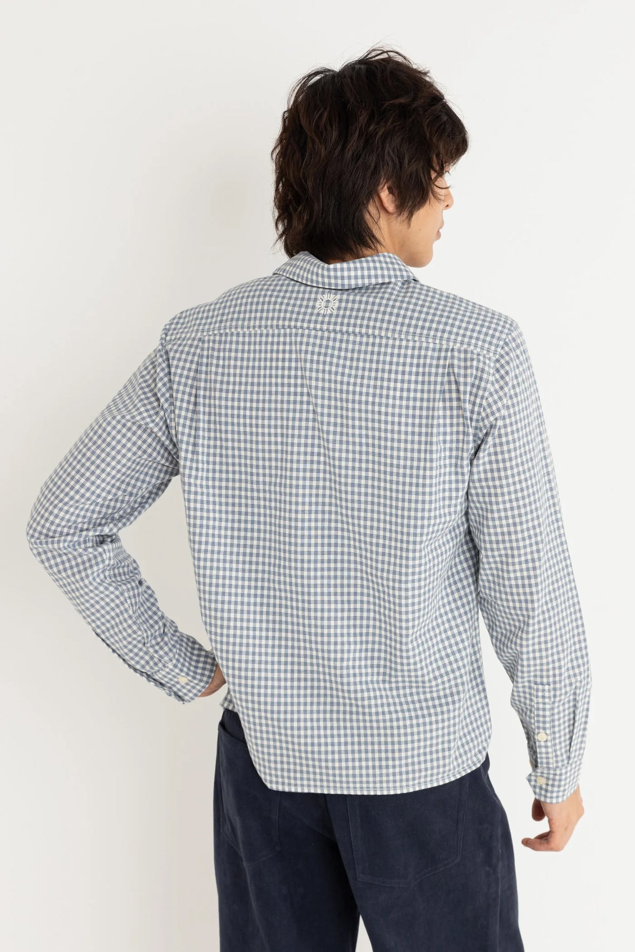 Azul Check Long Sleeve Shirt Blue