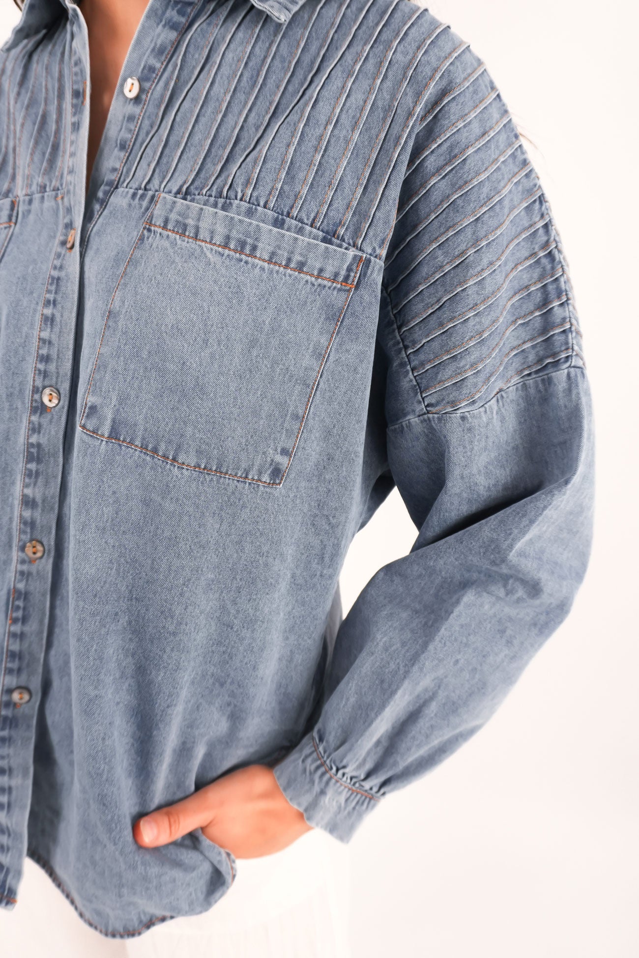 Belle Denim Shirt Blue