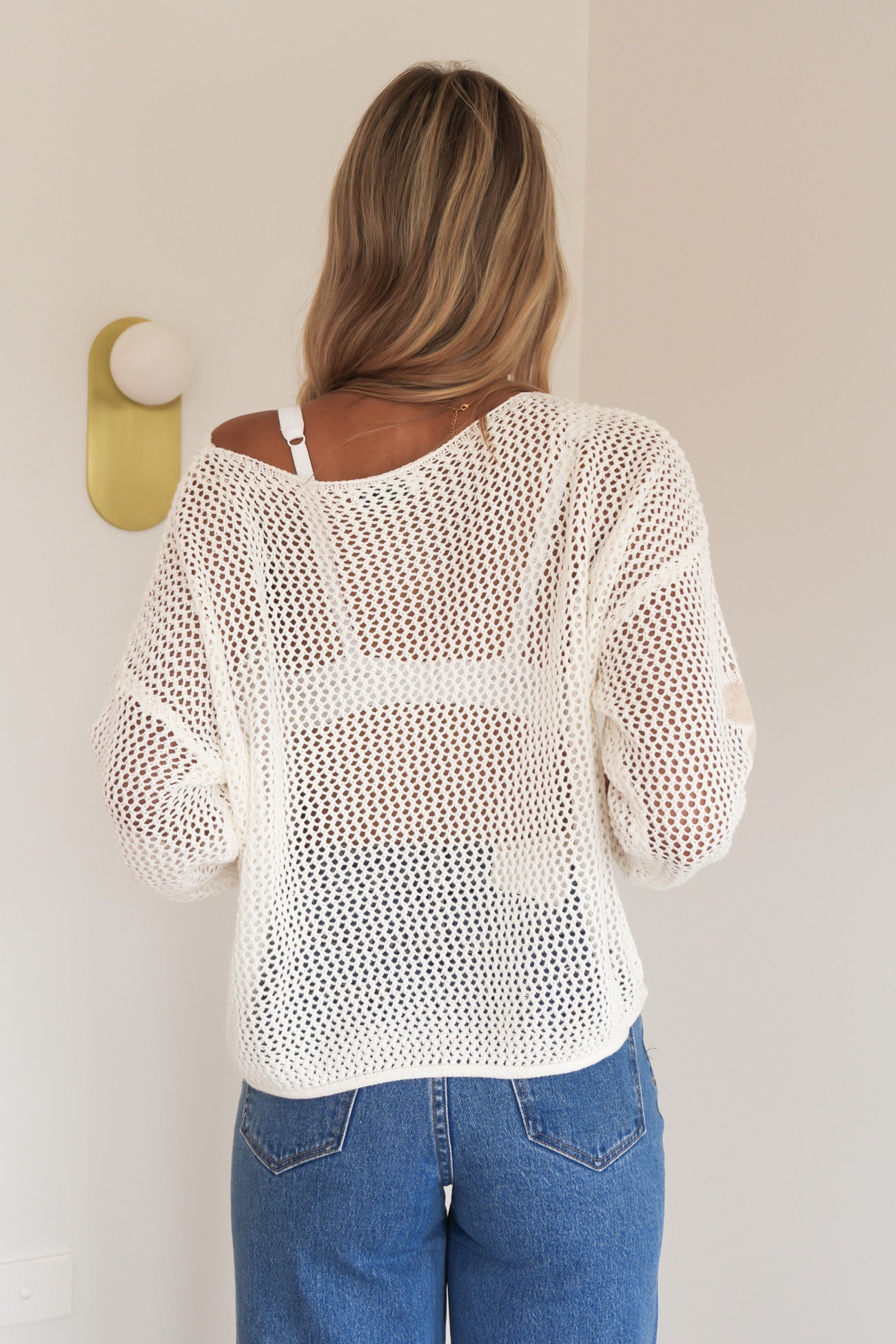 Billy Crochet Top White Flower