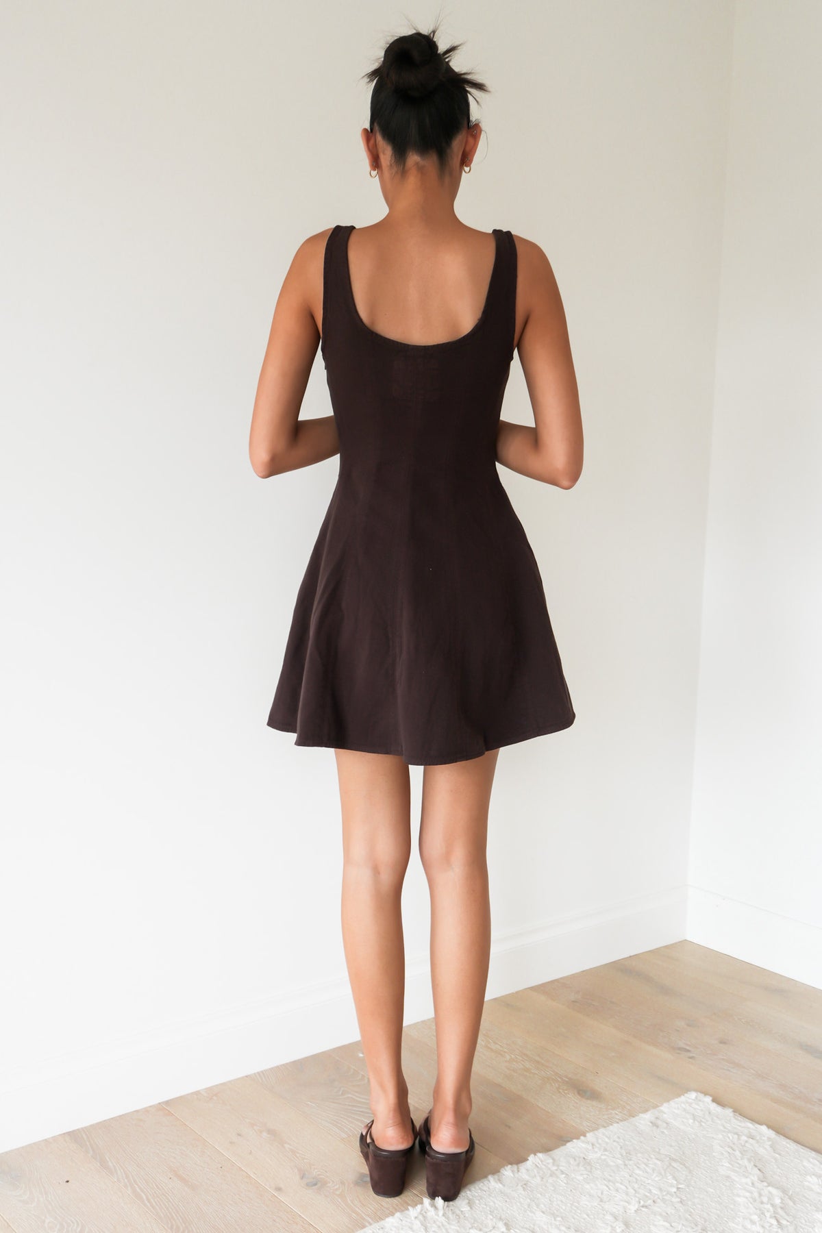 Blakey Mini Dress Brown