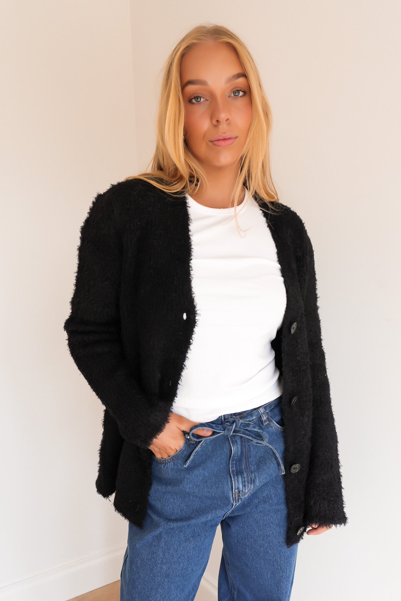 Blume Oversized Cardigan Black