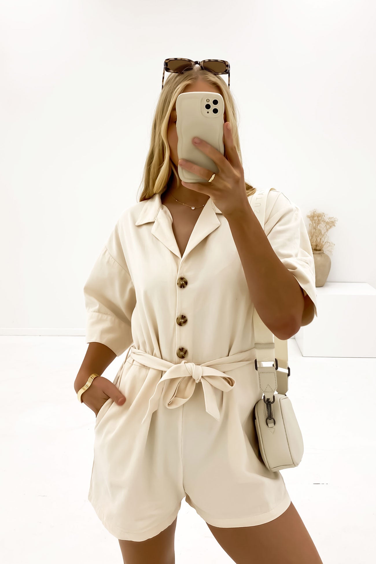 LONG SLEEVE BOILER PLAYSUIT EARN YOUR STRIPES main image 1