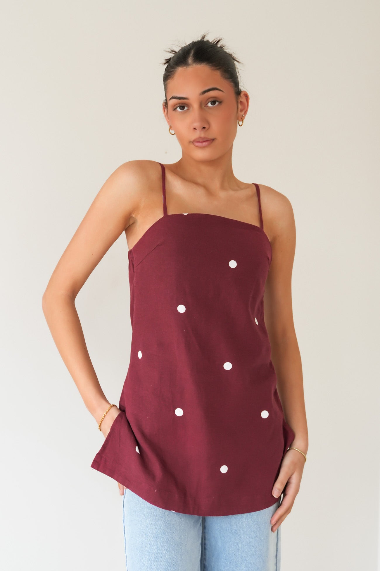 Bordeaux Tunic Top Cherry
