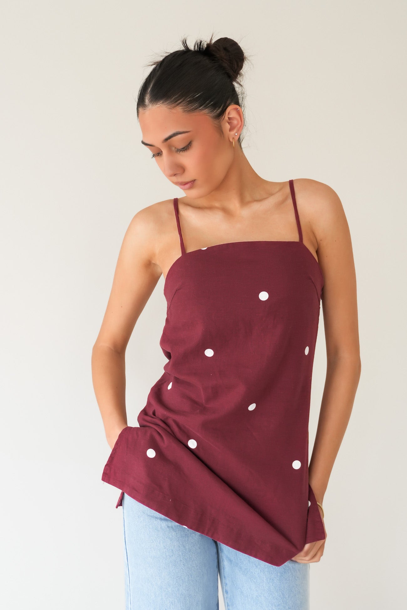 Bordeaux Tunic Top Cherry