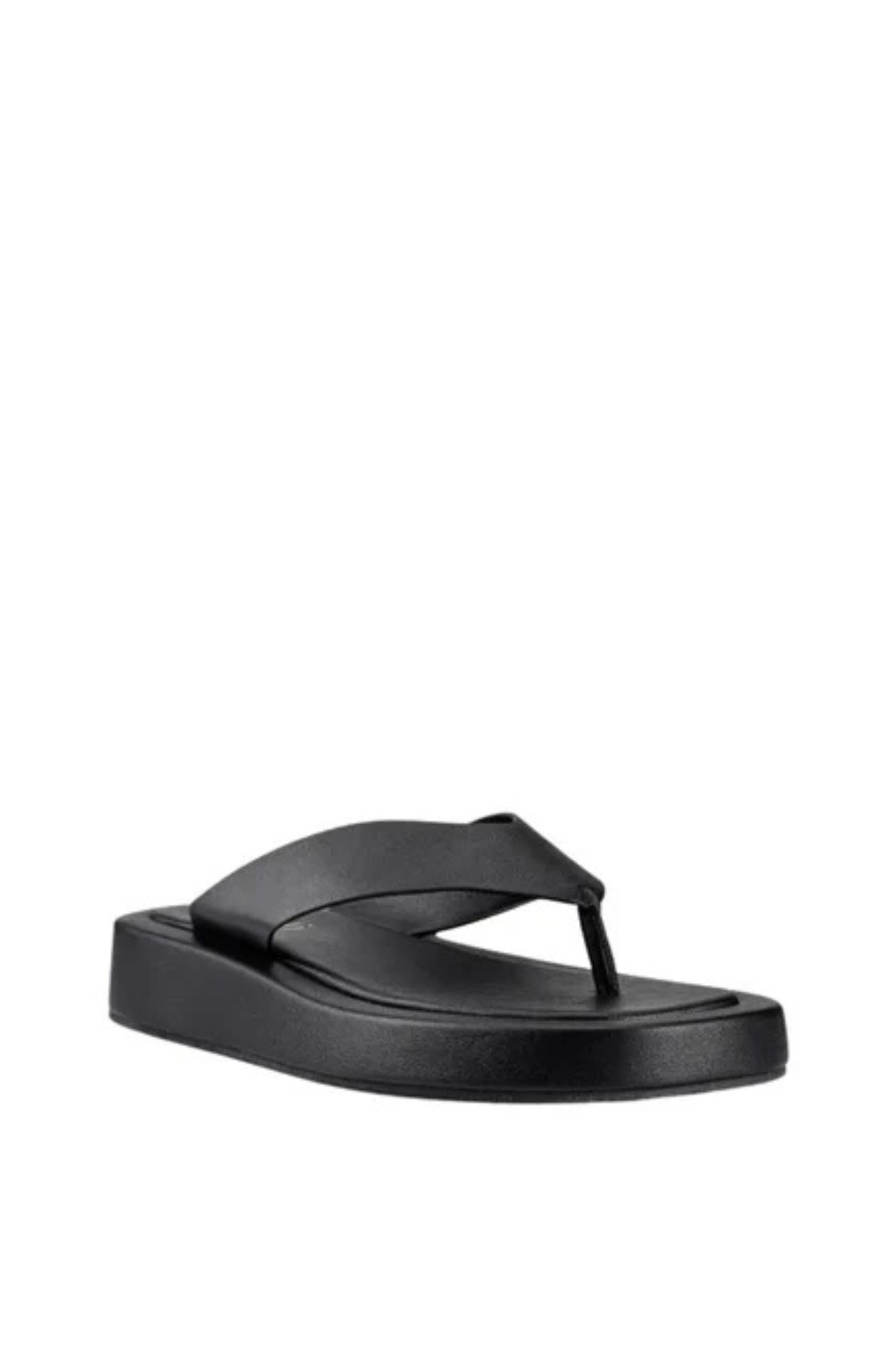 Bouncer II Flatform Thongs Black Smooth