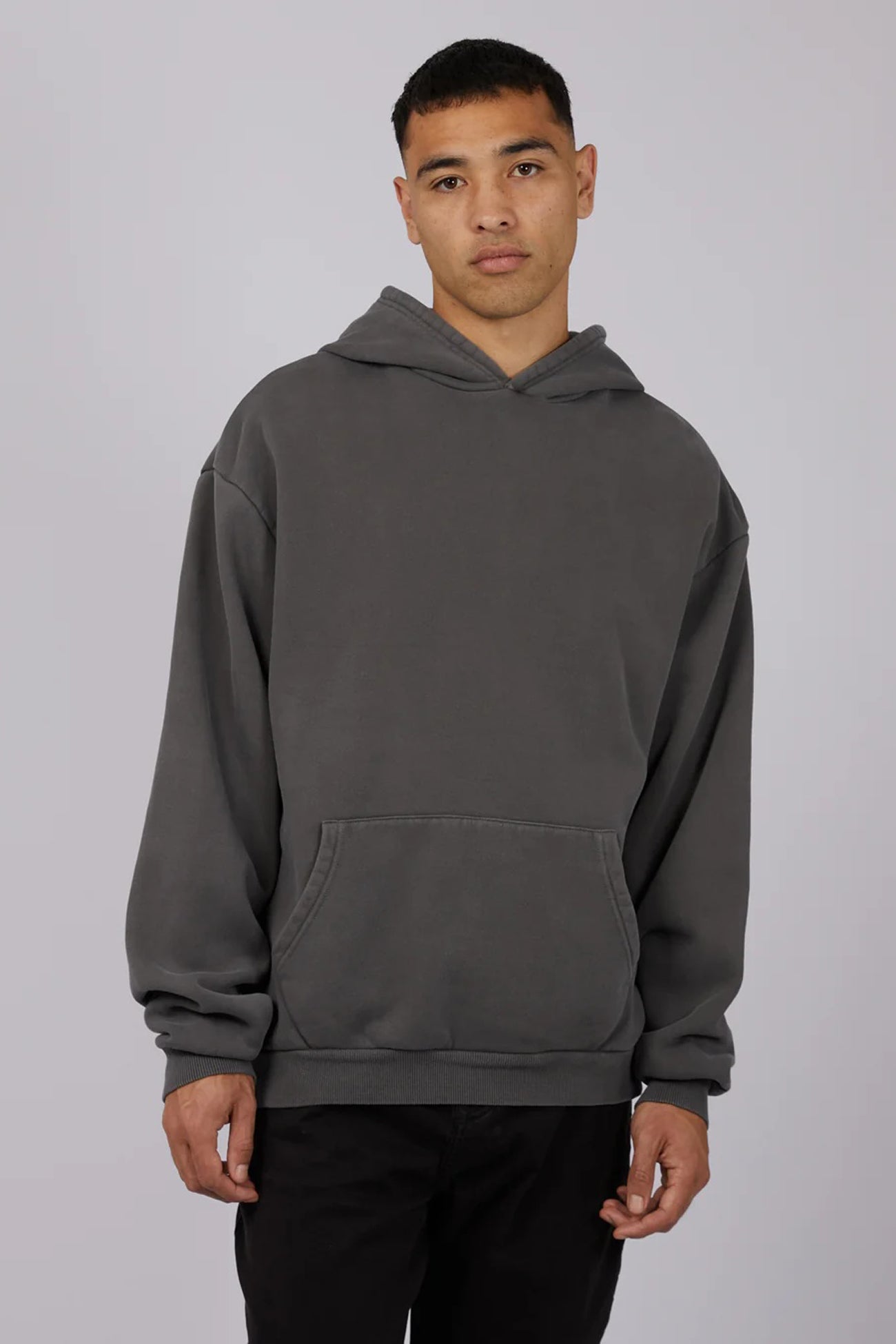 Box Hoodie Coal
