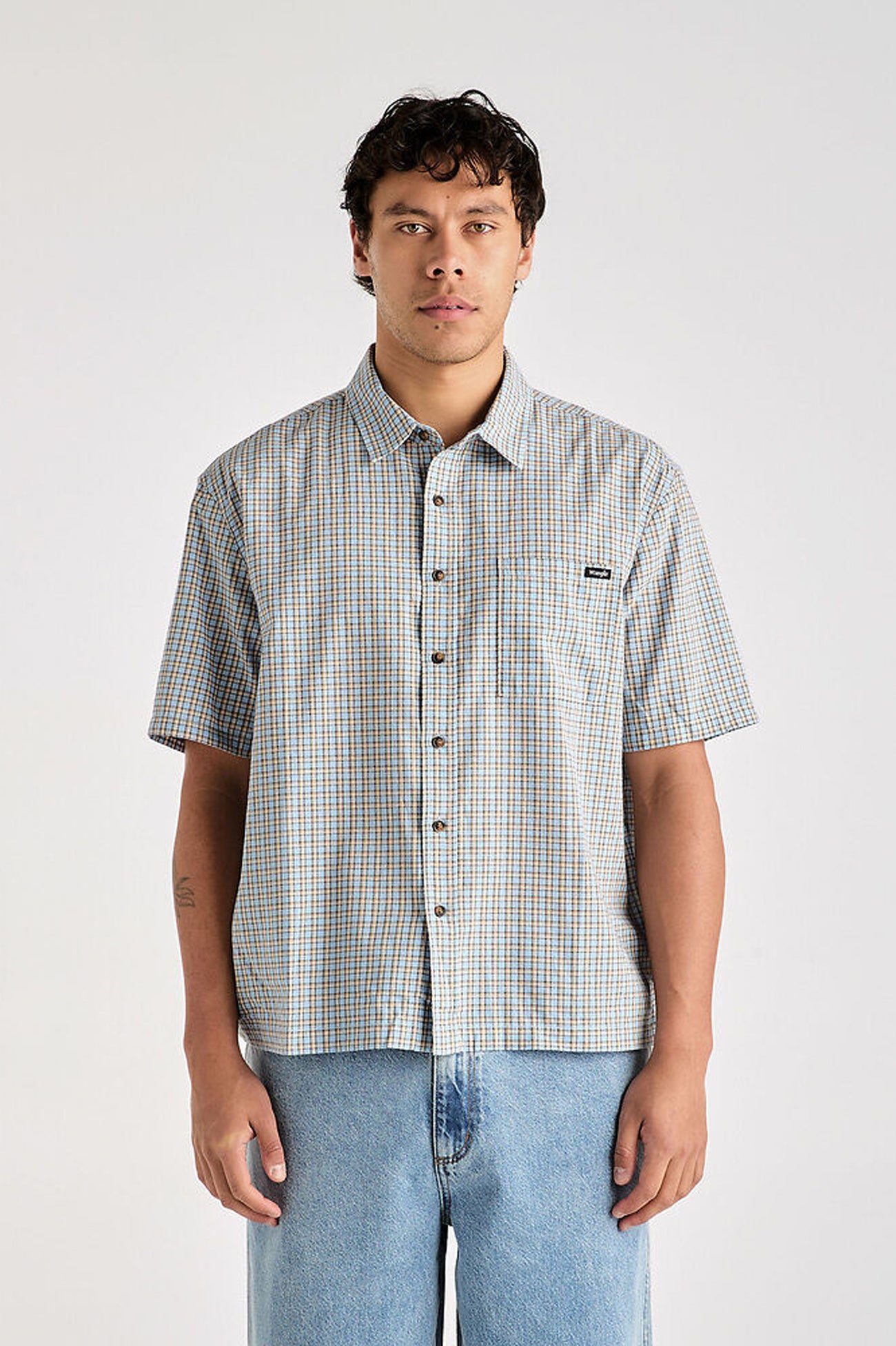 Boxcar Shirt Blue Check
