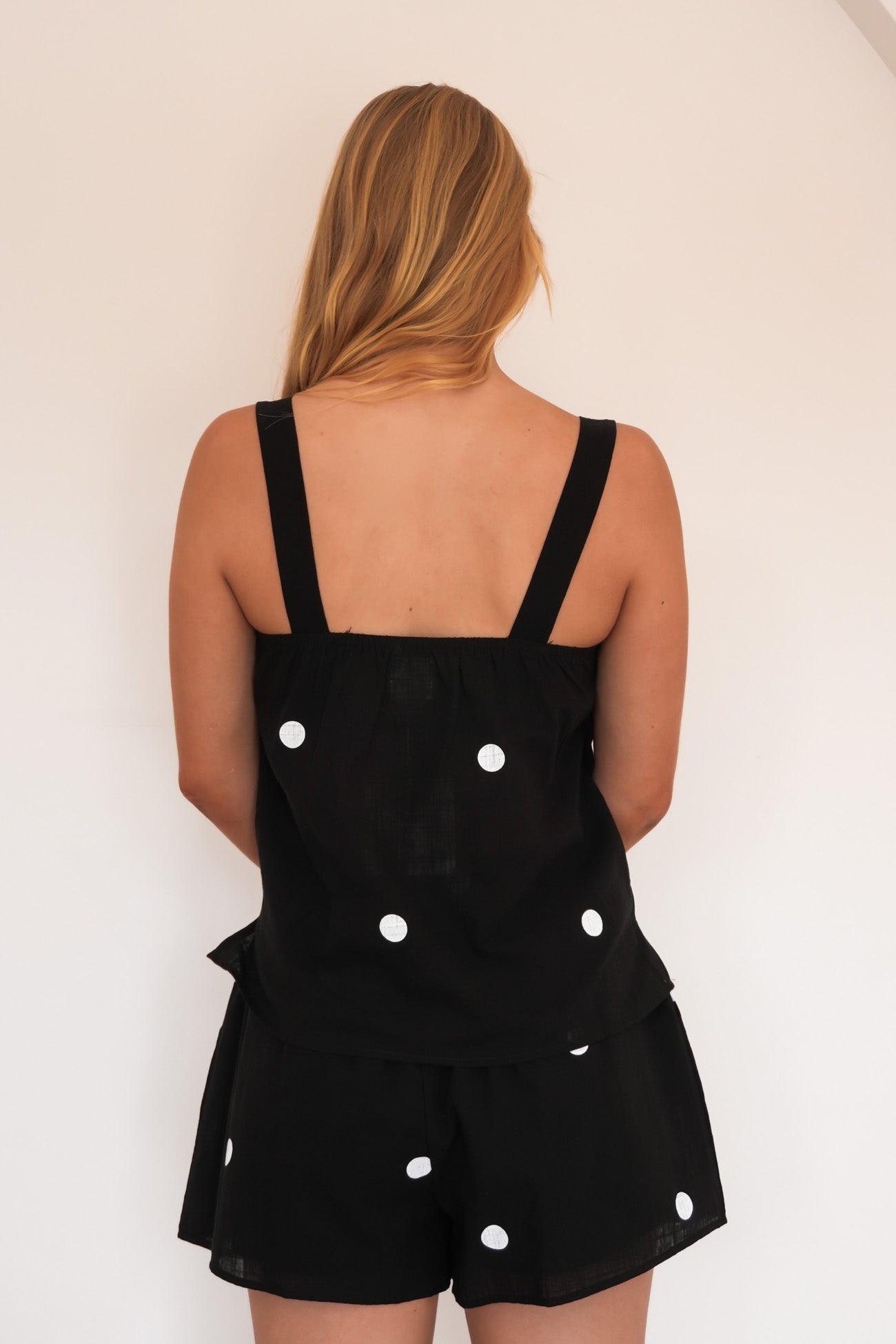 Briella Set Black Polka Dot