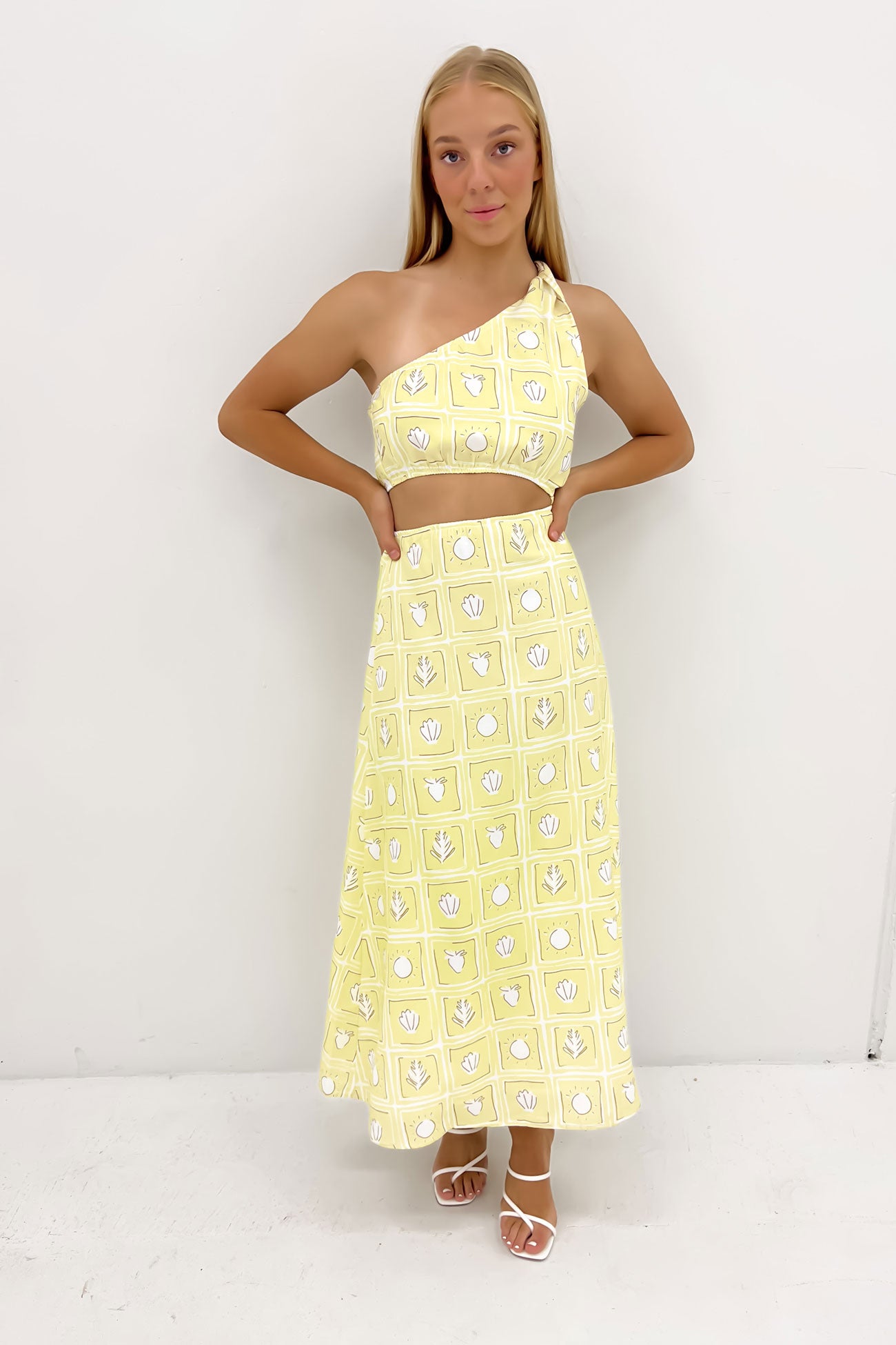 Brooklyn Midi Dress Yellow Seaside