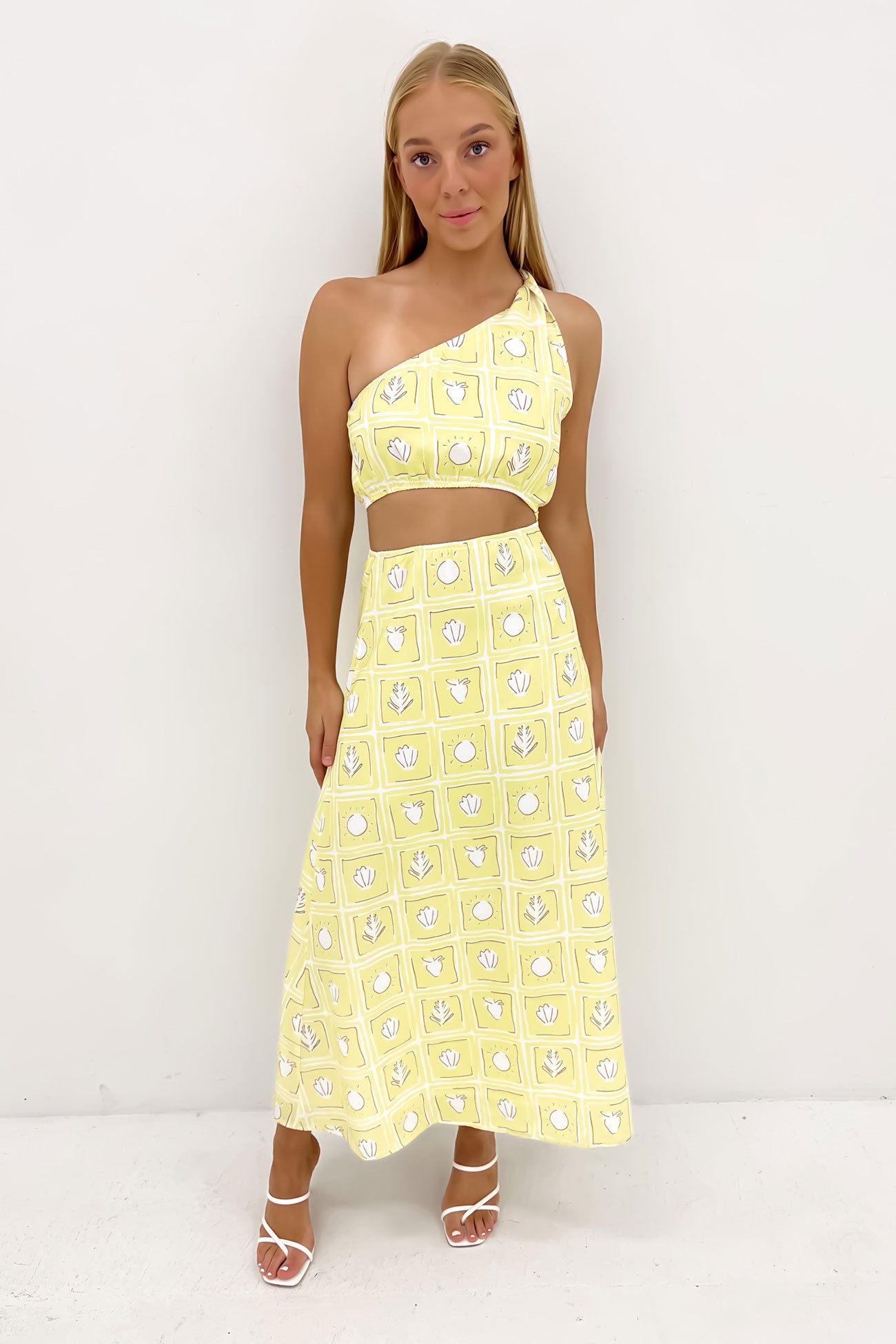 Brooklyn Midi Dress Yellow Seaside