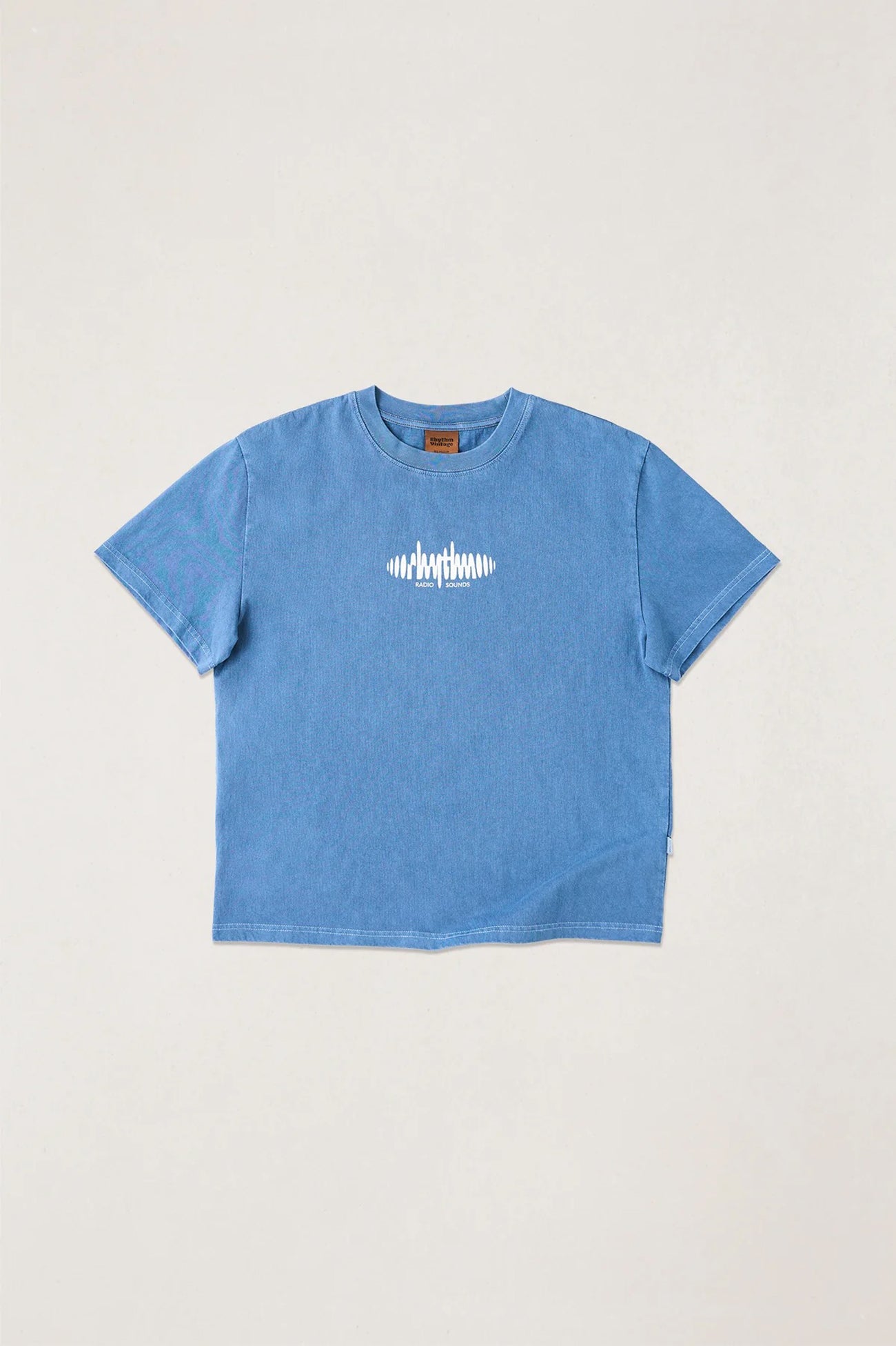 Sounds Contrast Band Short Sleeve T-Shirt Blue