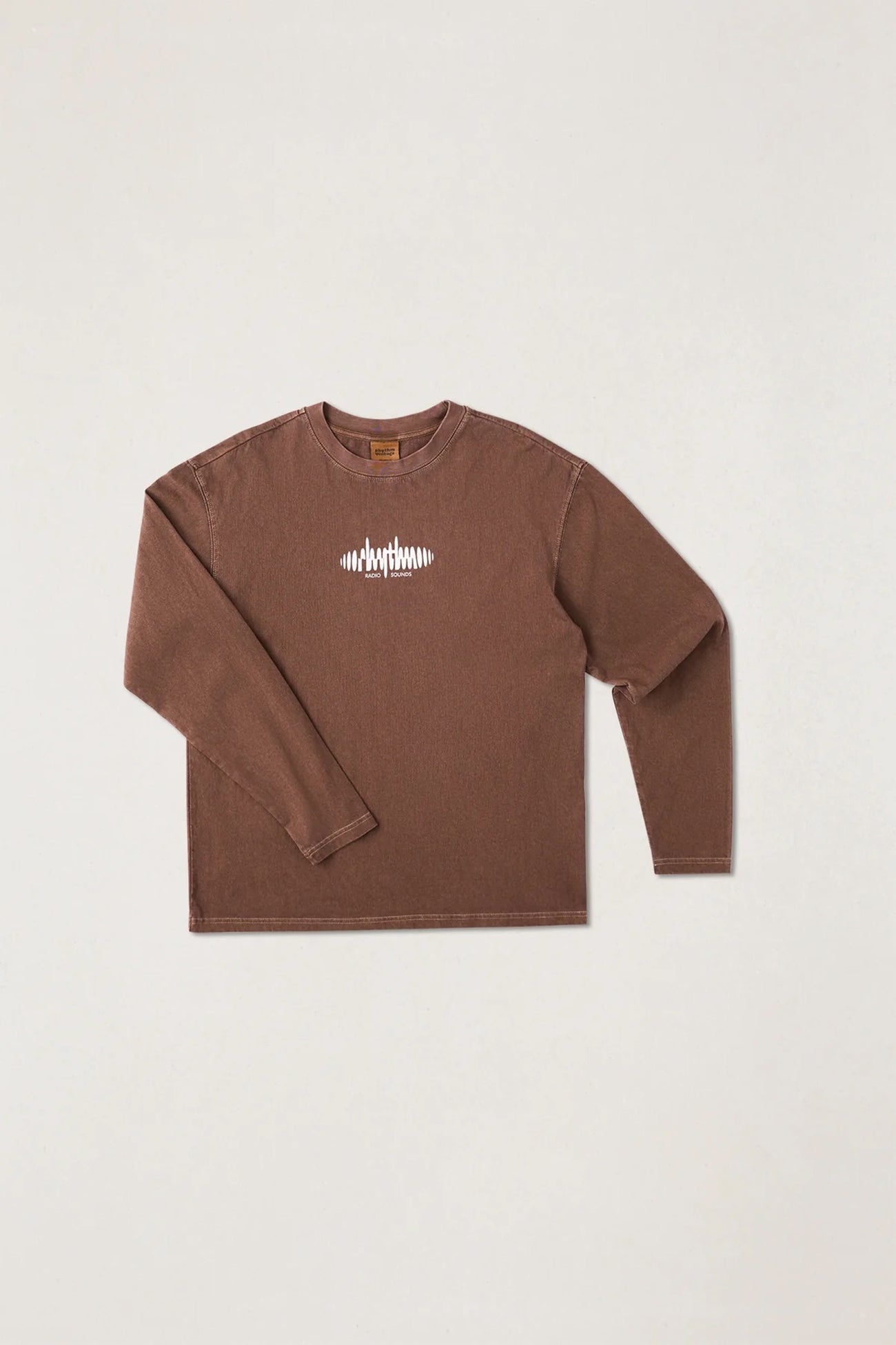Sounds Contrast Long Sleeve T-Shirt Chocolate