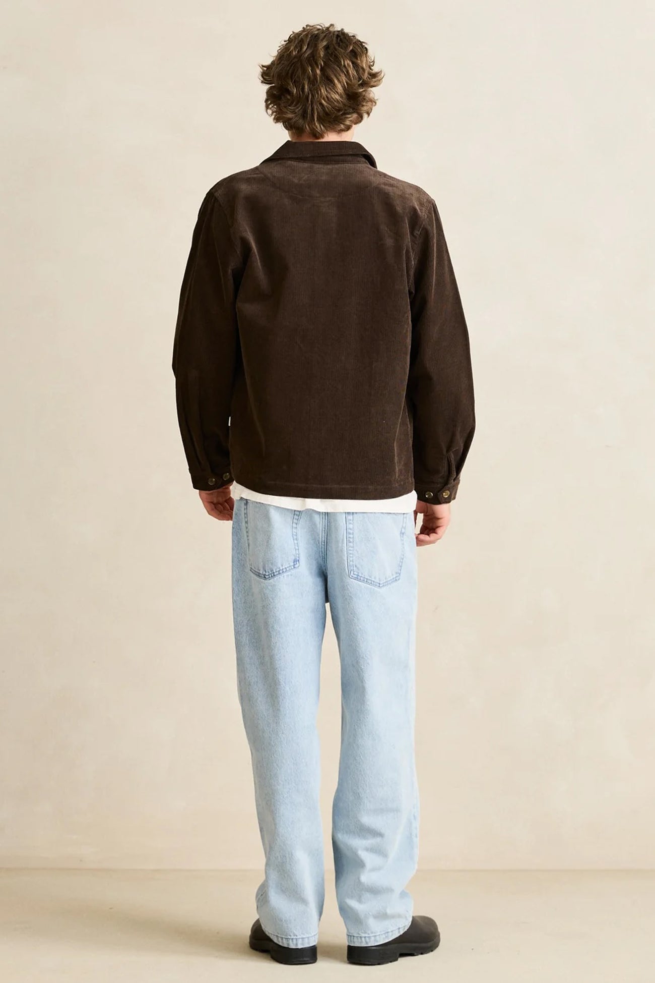 Broadcast Cord Overshirt Chocolate
