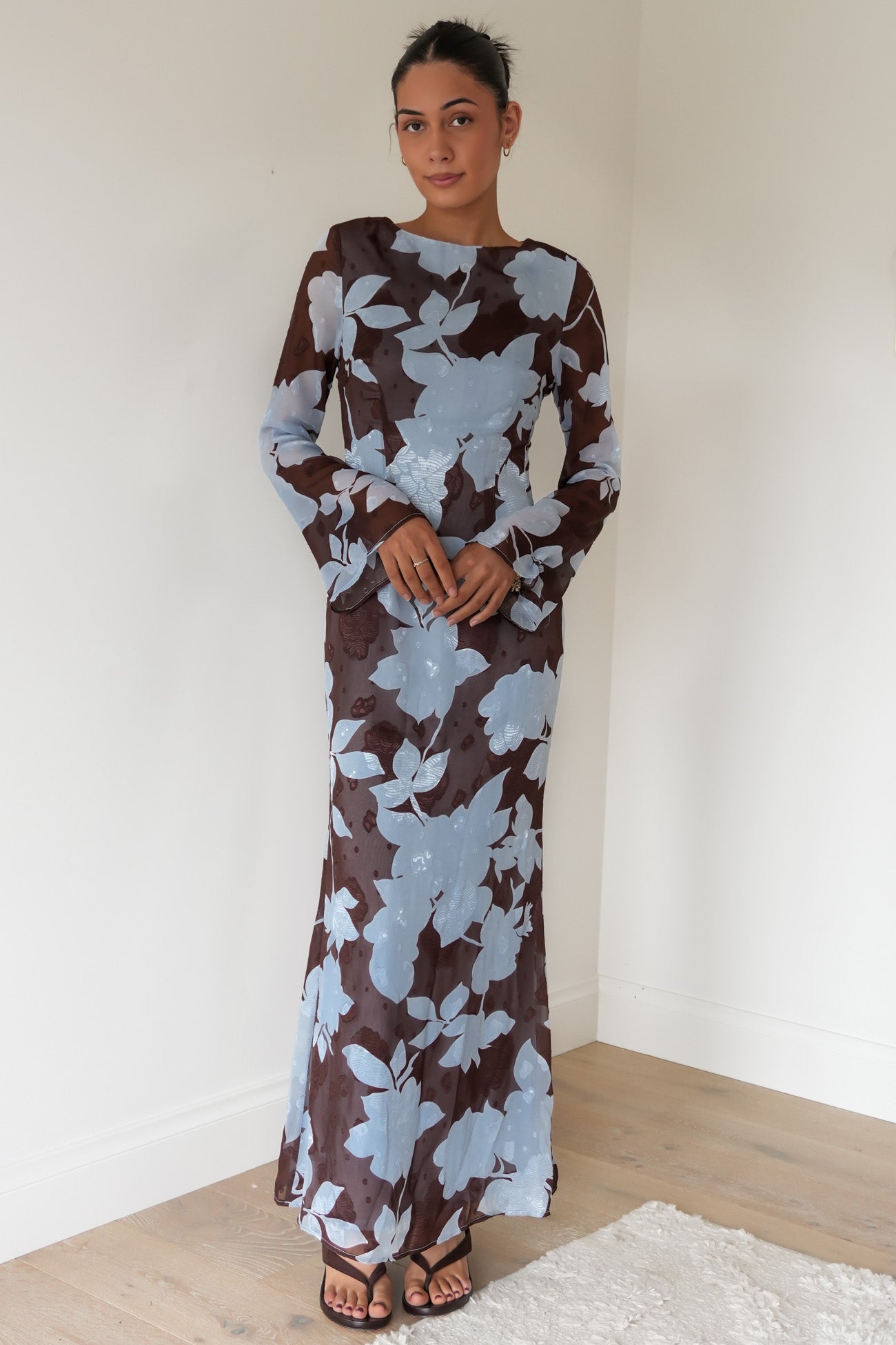 Camilla Maxi Dress Blue Chocolate Floral