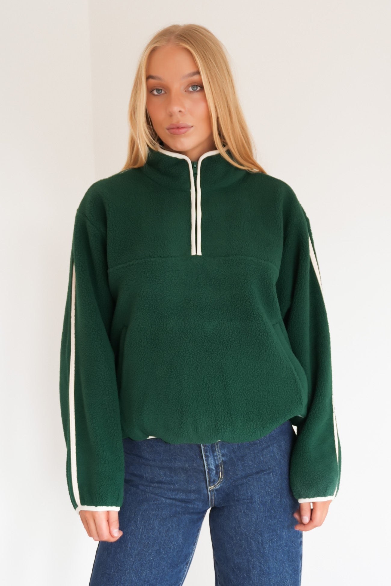 Camp Half Zip Sherpa Pullover Pine