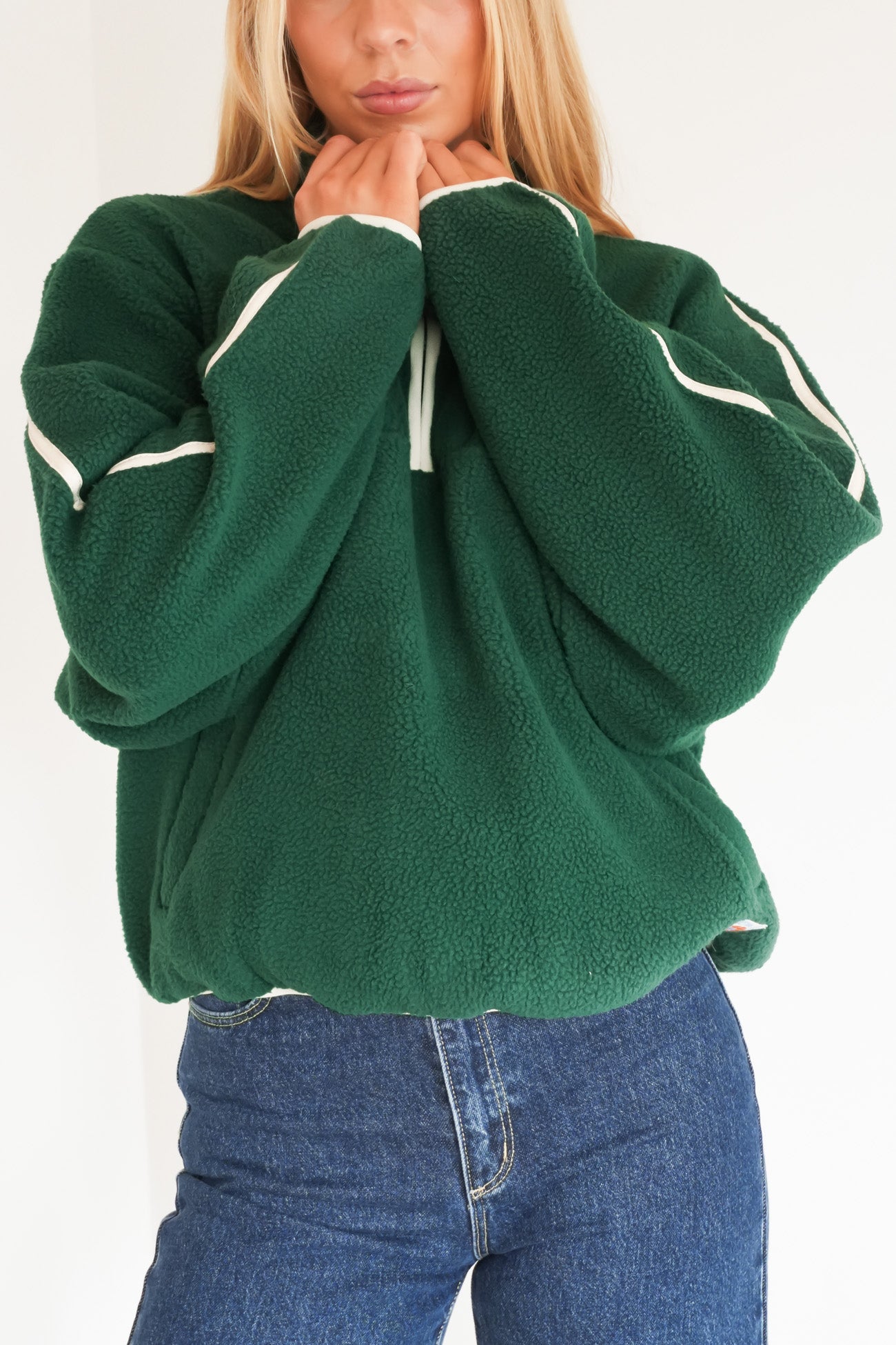 Camp Half Zip Sherpa Pullover Pine