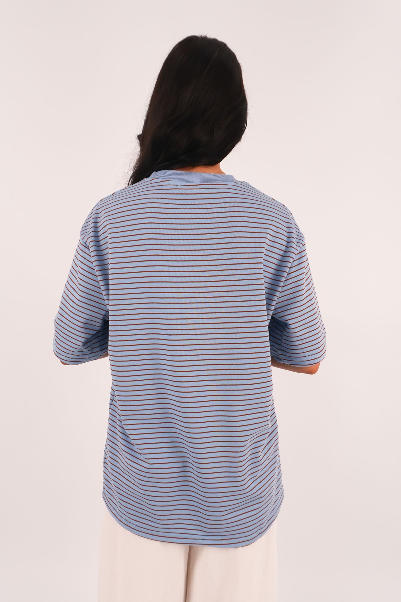 Campbell Stripe Tee Blue