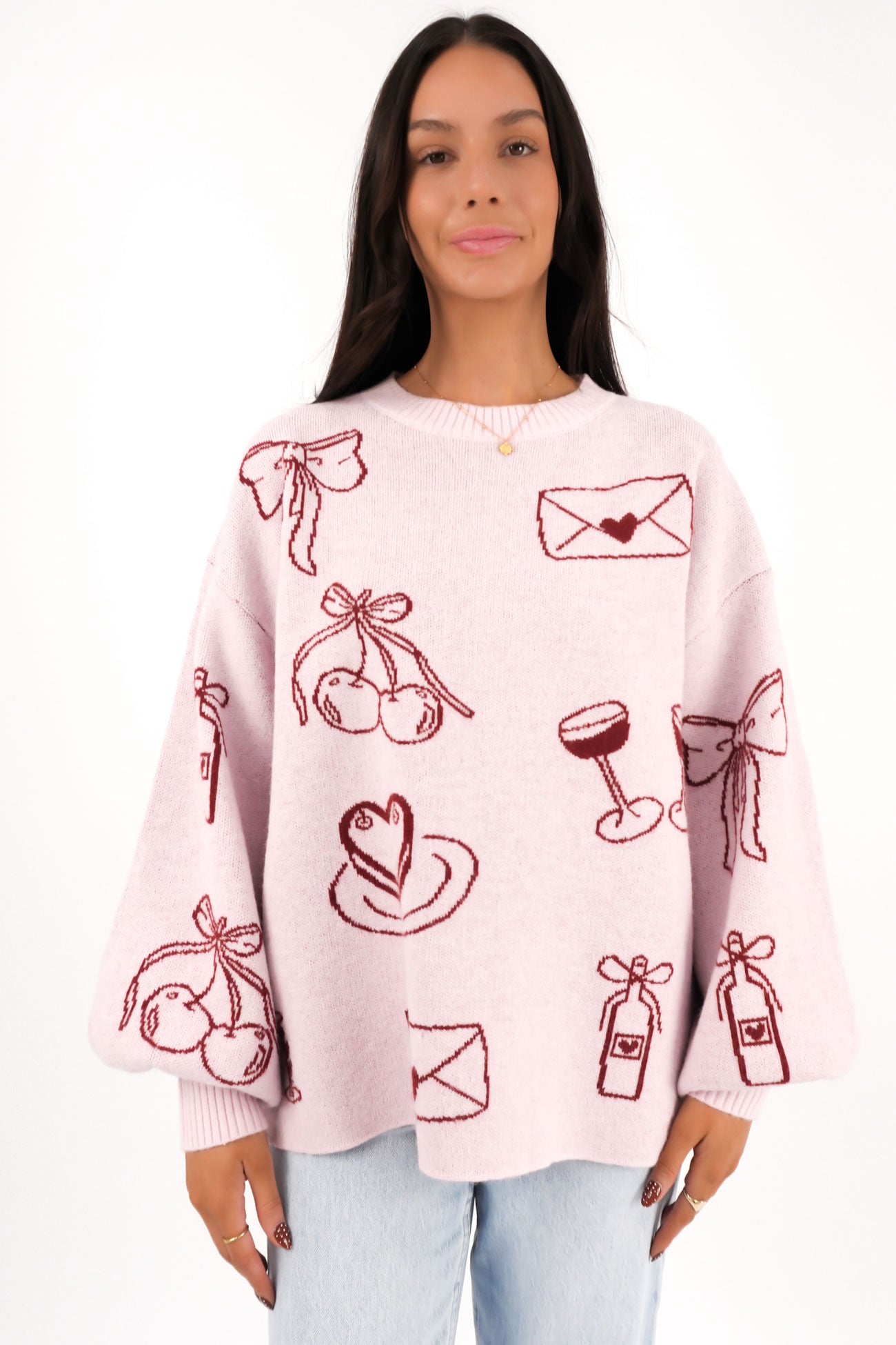 Candace Knit Jumper Pink