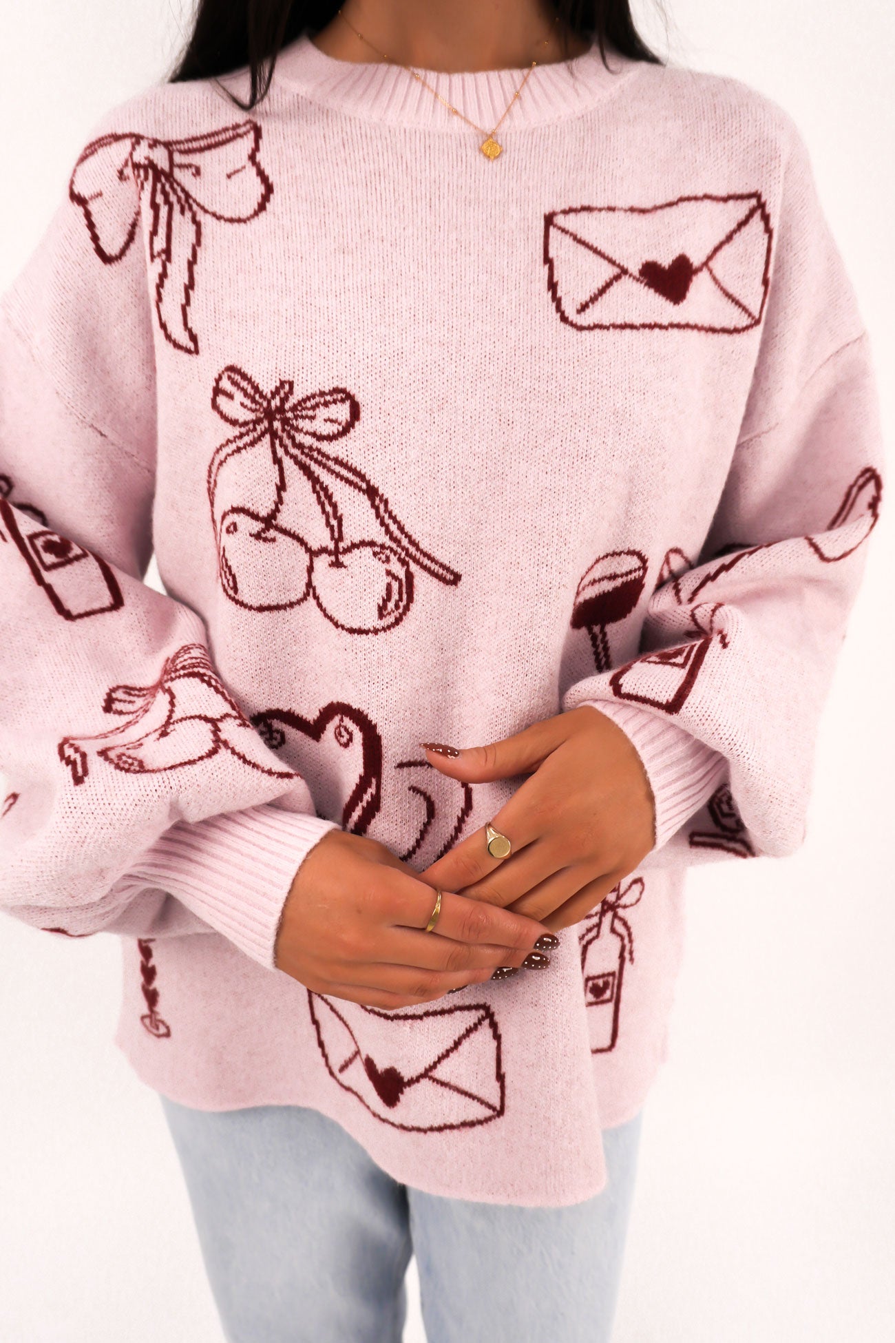 Candace Knit Jumper Pink