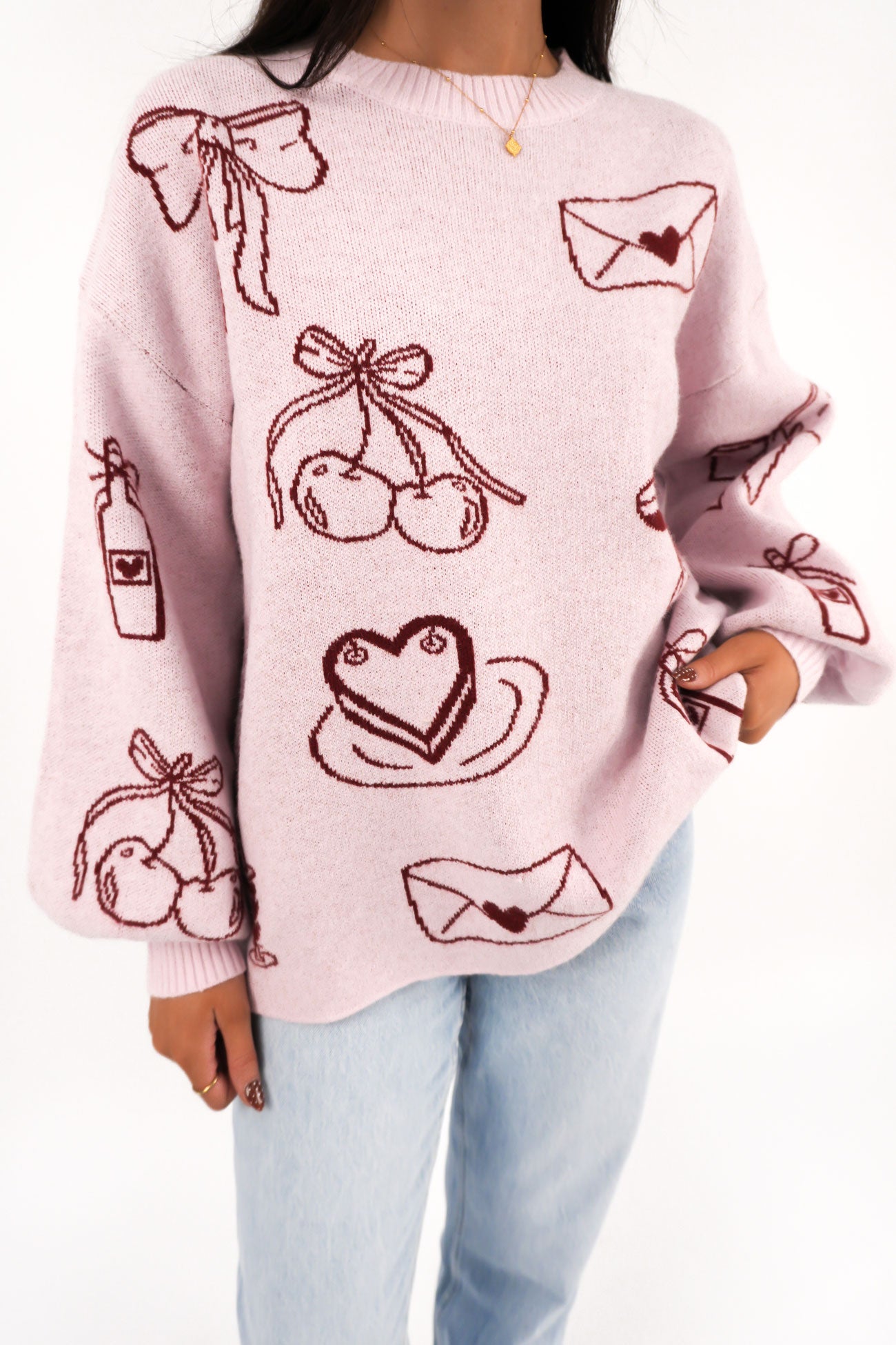 Candace Knit Jumper Pink