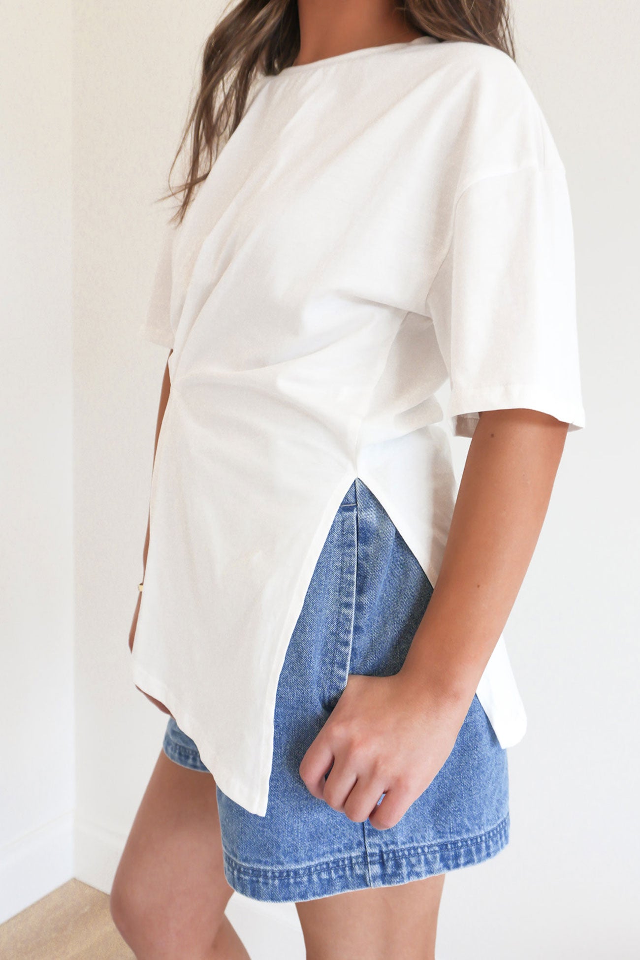 Canterbury Tuck Tee White