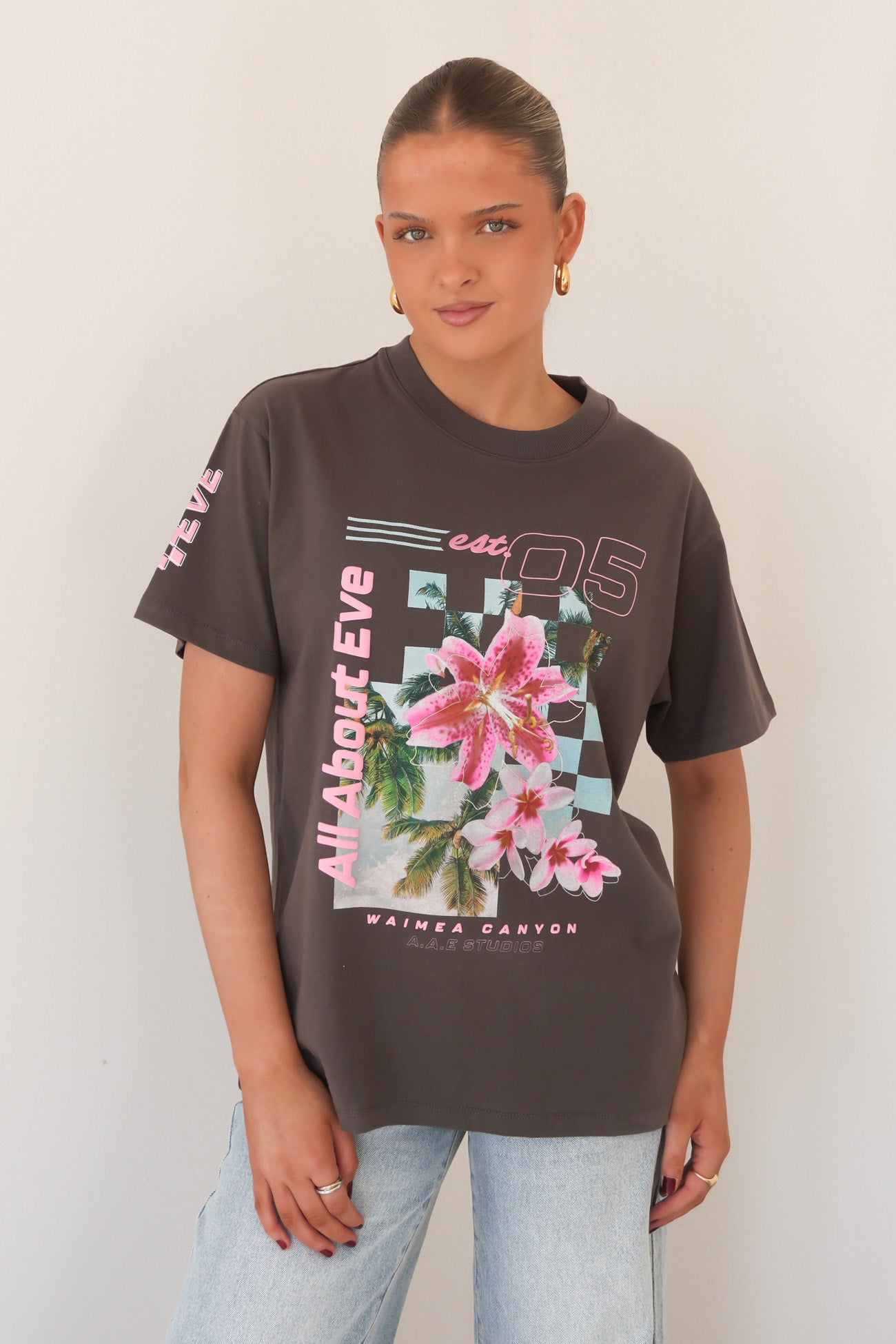 Canyon Relaxed Tee Charcoal