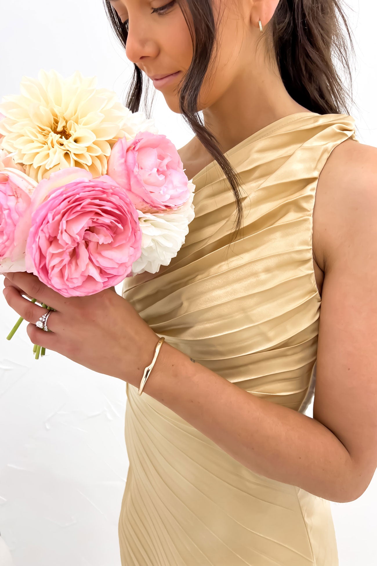 Caralee Midi Dress Gold