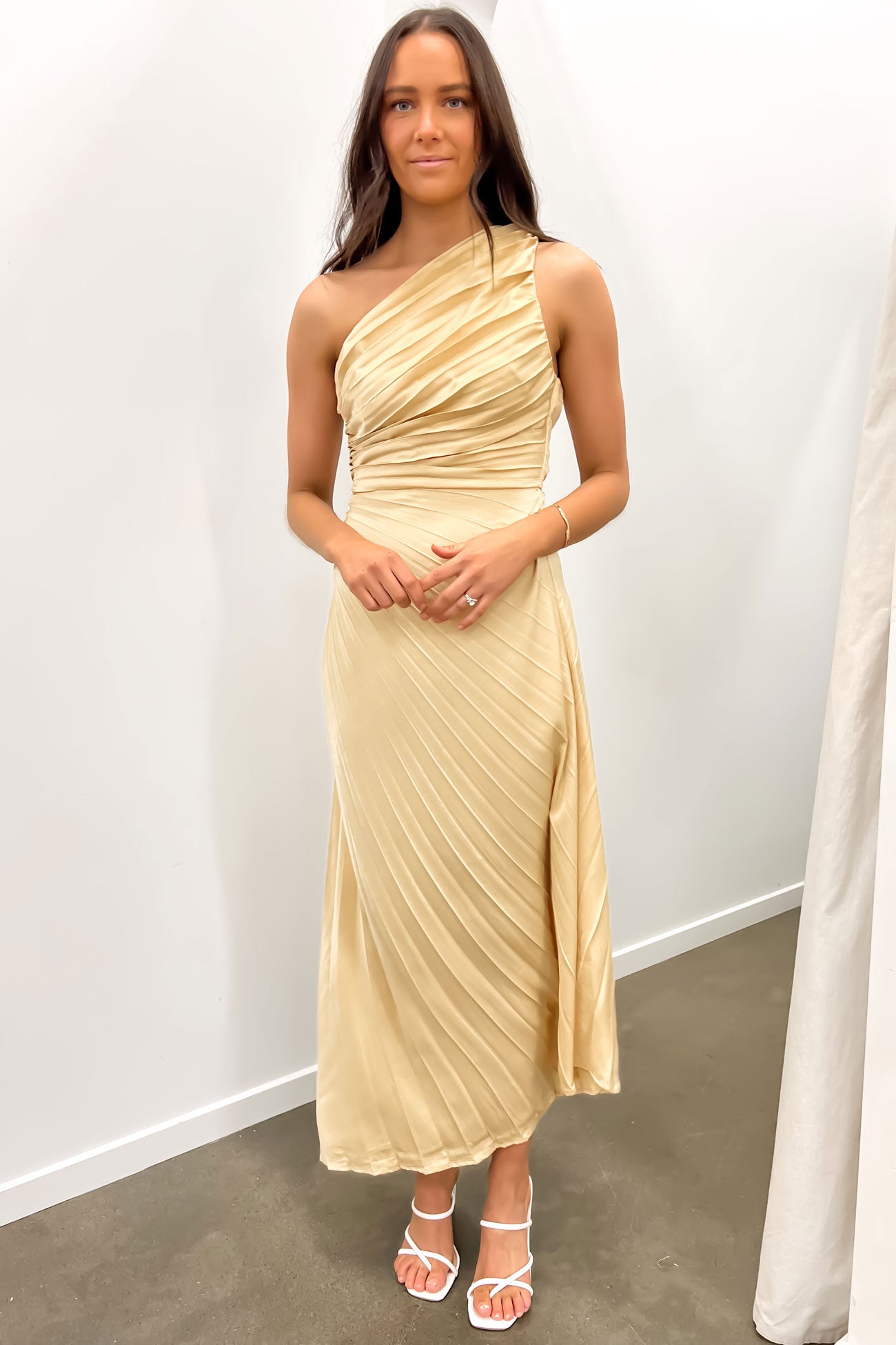 Caralee Midi Dress Gold
