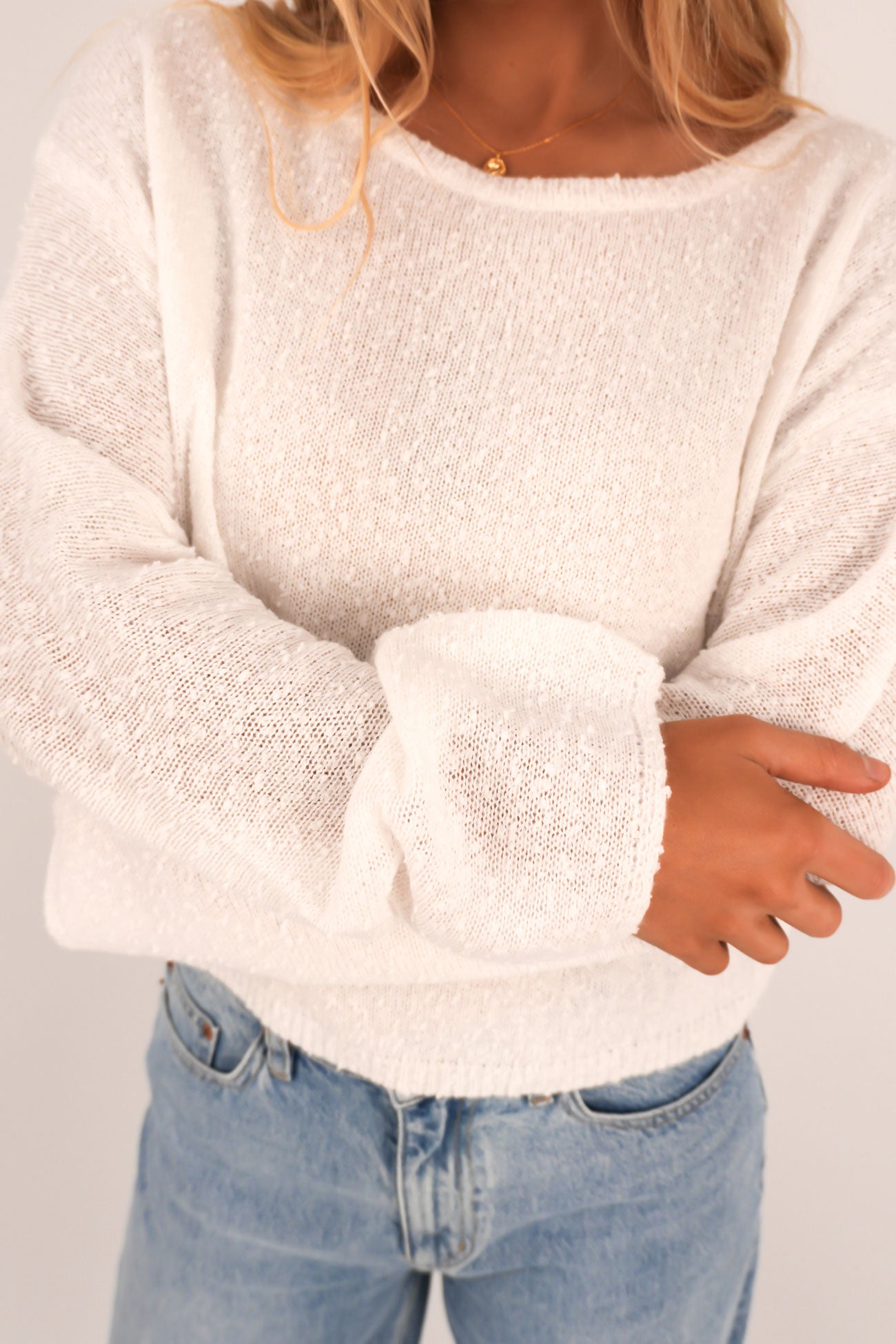 Carissa Knit Jumper White