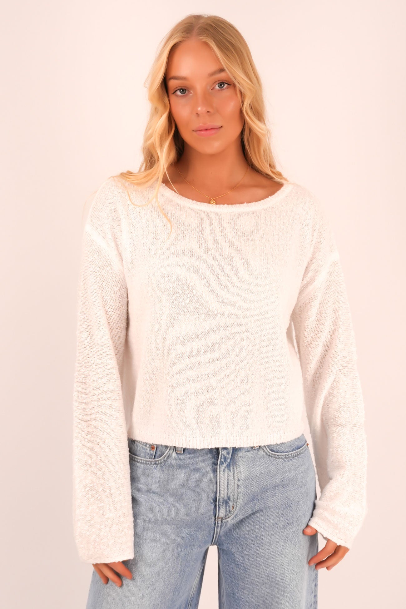 Carissa Knit Jumper White