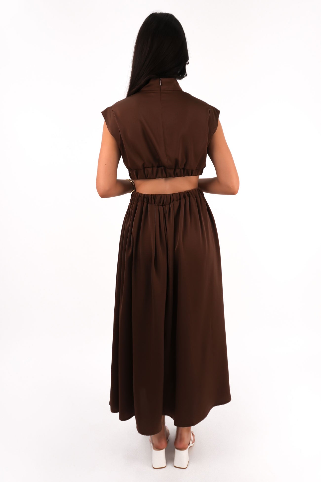 Carmen Maxi Dress Chocolate