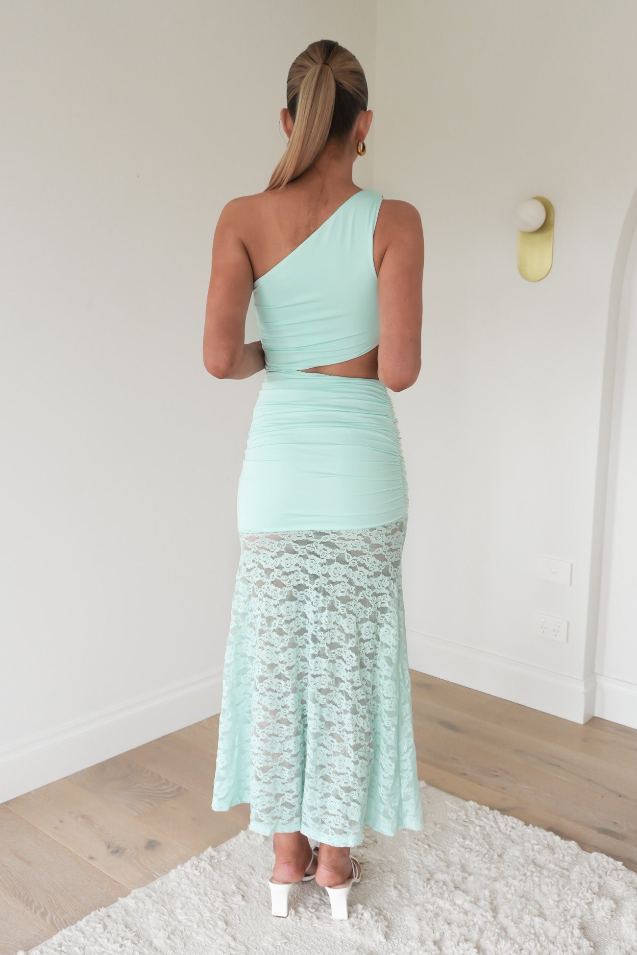 Cayla Lace Maxi Dress Mint