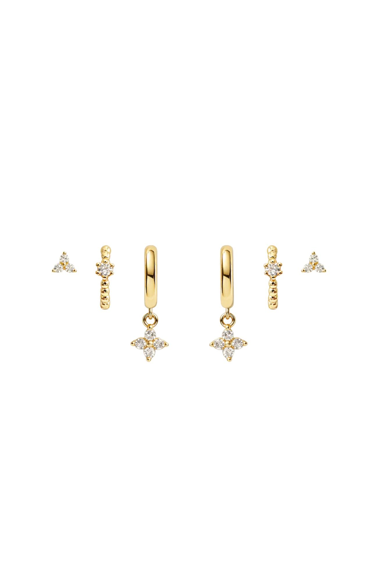 Celin Earrings 3 Pack Gold