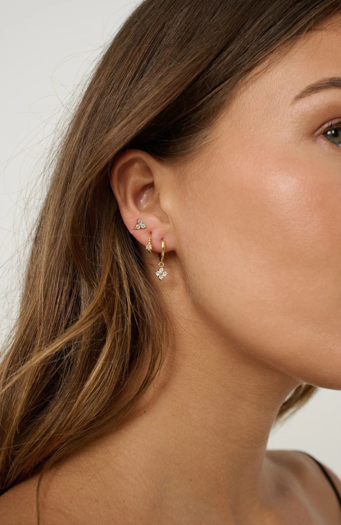 Celin Earrings 3 Pack Gold